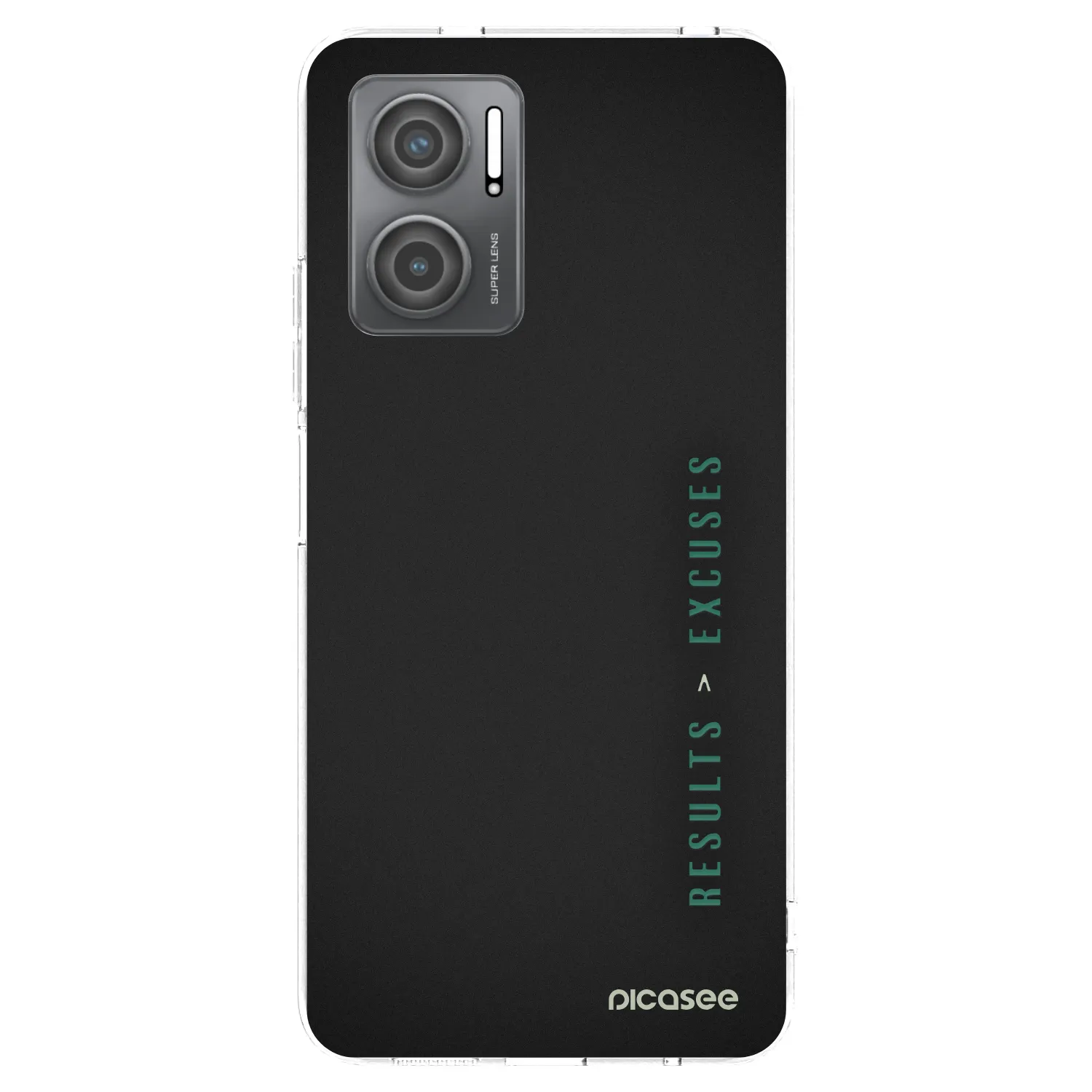 Picasee átlátszó szilikon tok az alábbi mobiltelefonokra Xiaomi Redmi 10 5G - Results x Excuses