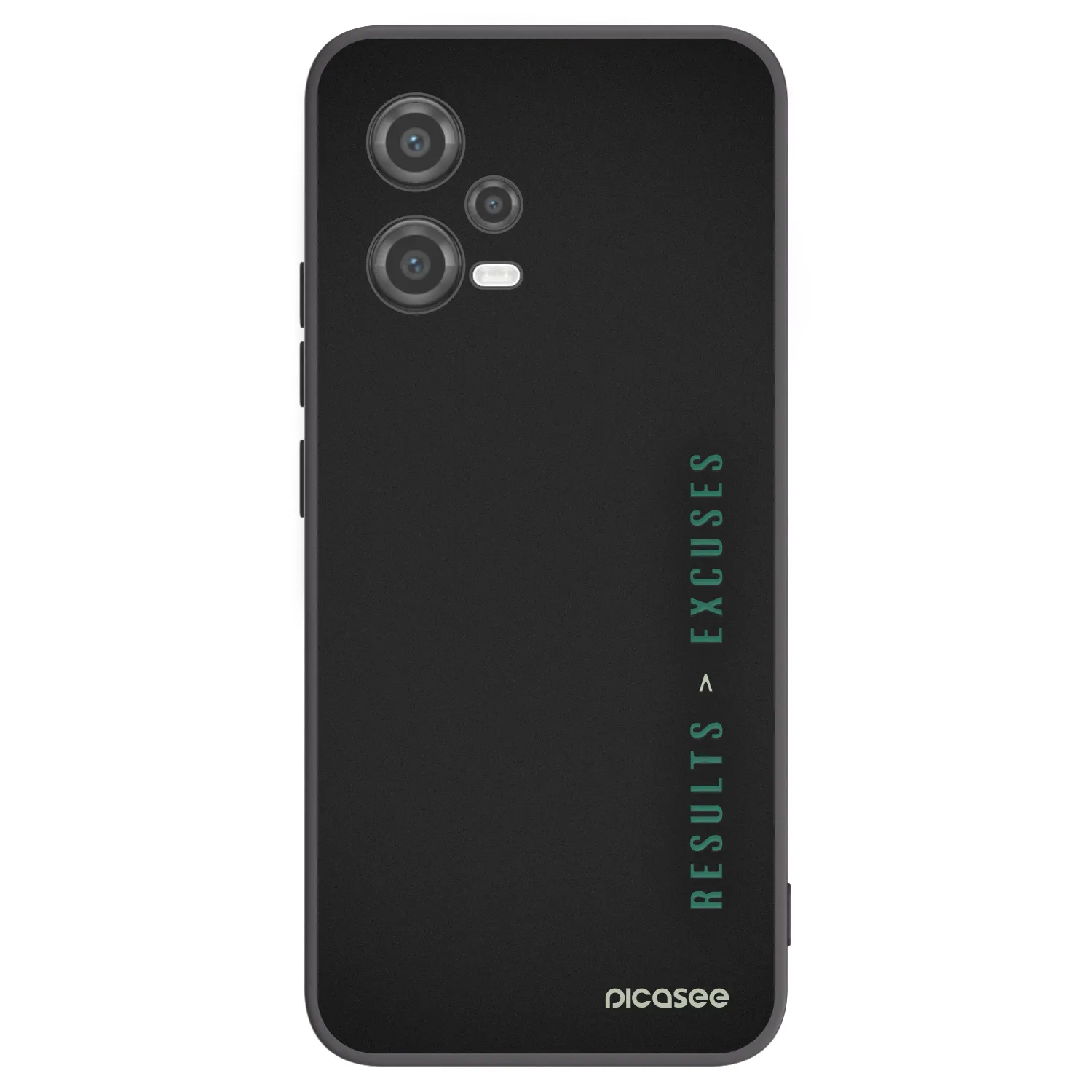 Picasee fekete szilikon tok az alábbi mobiltelefonokra Xiaomi Poco X5 - Results x Excuses