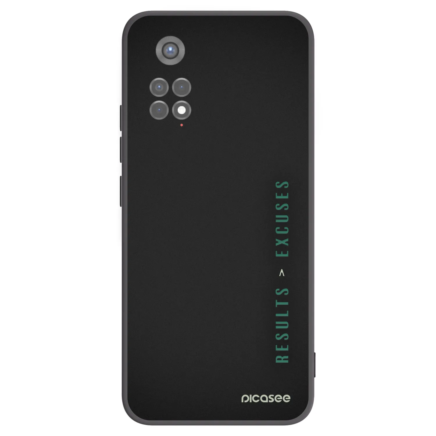 Picasee fekete szilikon tok az alábbi mobiltelefonokra Xiaomi Redmi Note 11S 5G - Results x Excuses