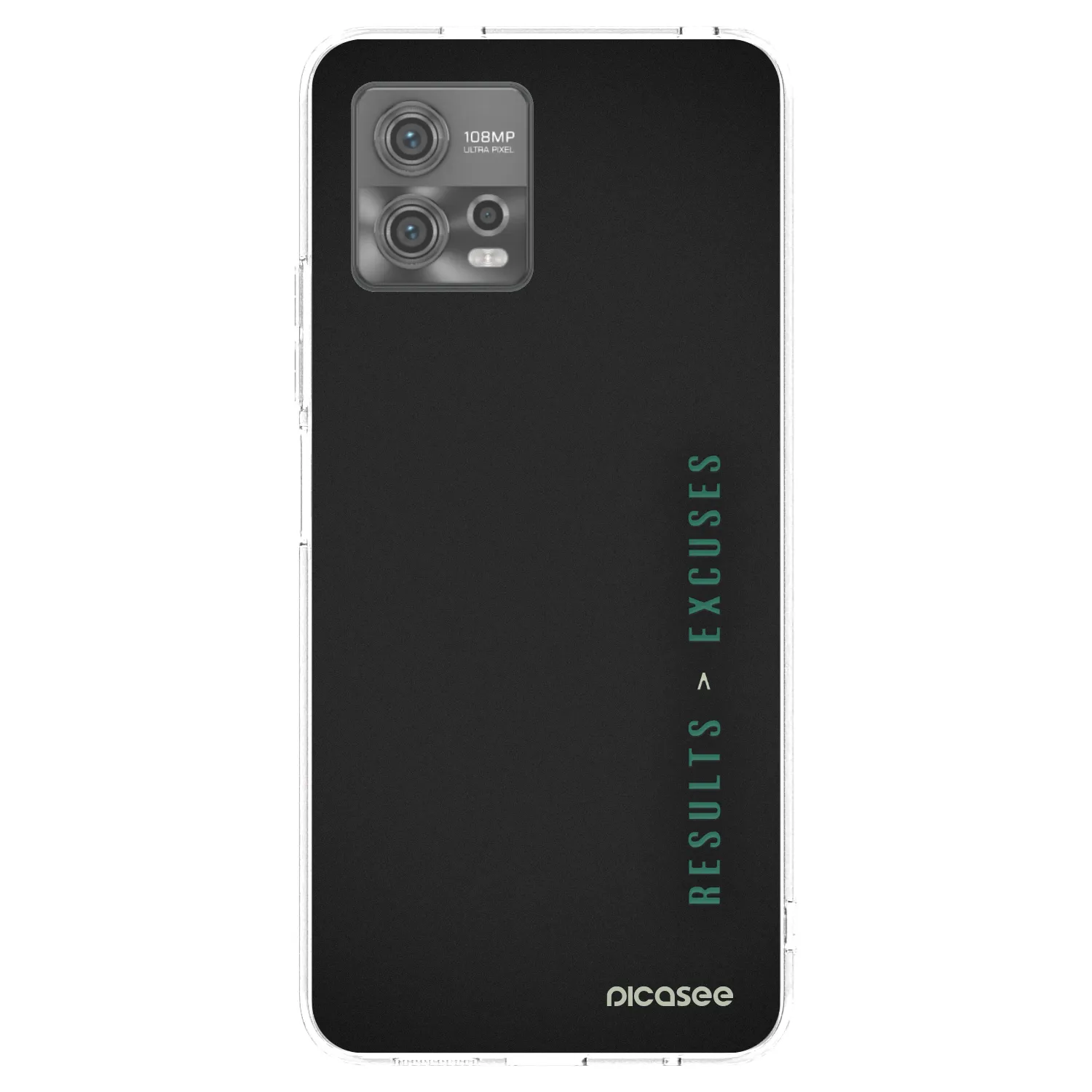 Picasee átlátszó szilikon tok az alábbi mobiltelefonokra Motorola Moto G72 - Results x Excuses