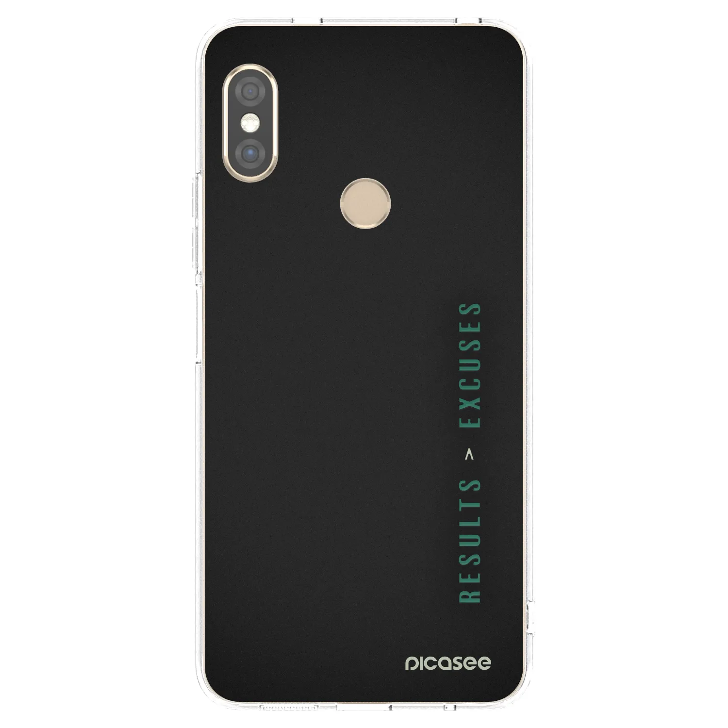 Picasee átlátszó szilikon tok az alábbi mobiltelefonokra Xiaomi Redmi Note 5 Global - Results x Excuses