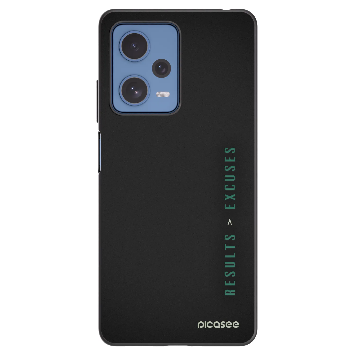 Picasee fekete szilikon tok az alábbi mobiltelefonokra Xiaomi Redmi Note 12 Pro 5G - Results x Excuses