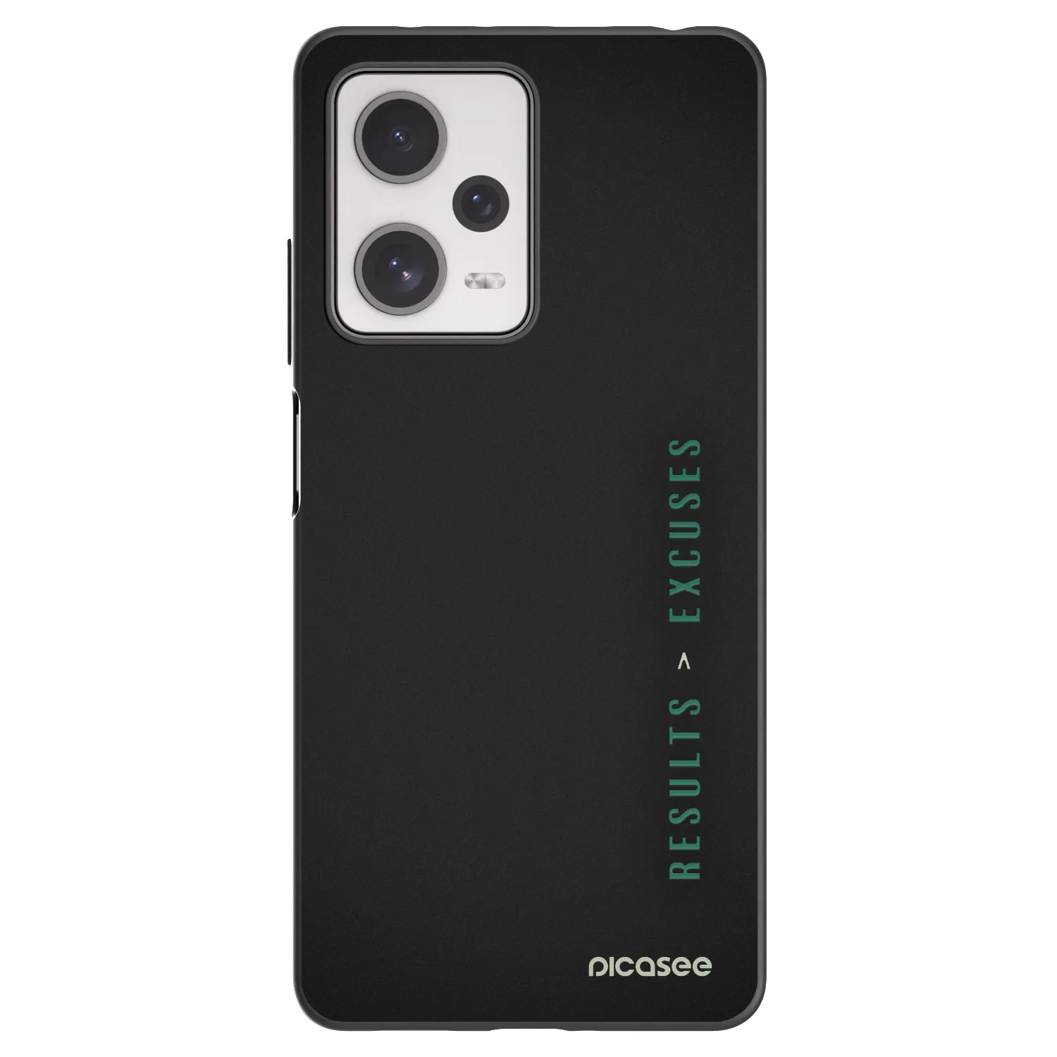 Picasee fekete szilikon tok az alábbi mobiltelefonokra Xiaomi Redmi Note 12 Pro+ 5G - Results x Excuses