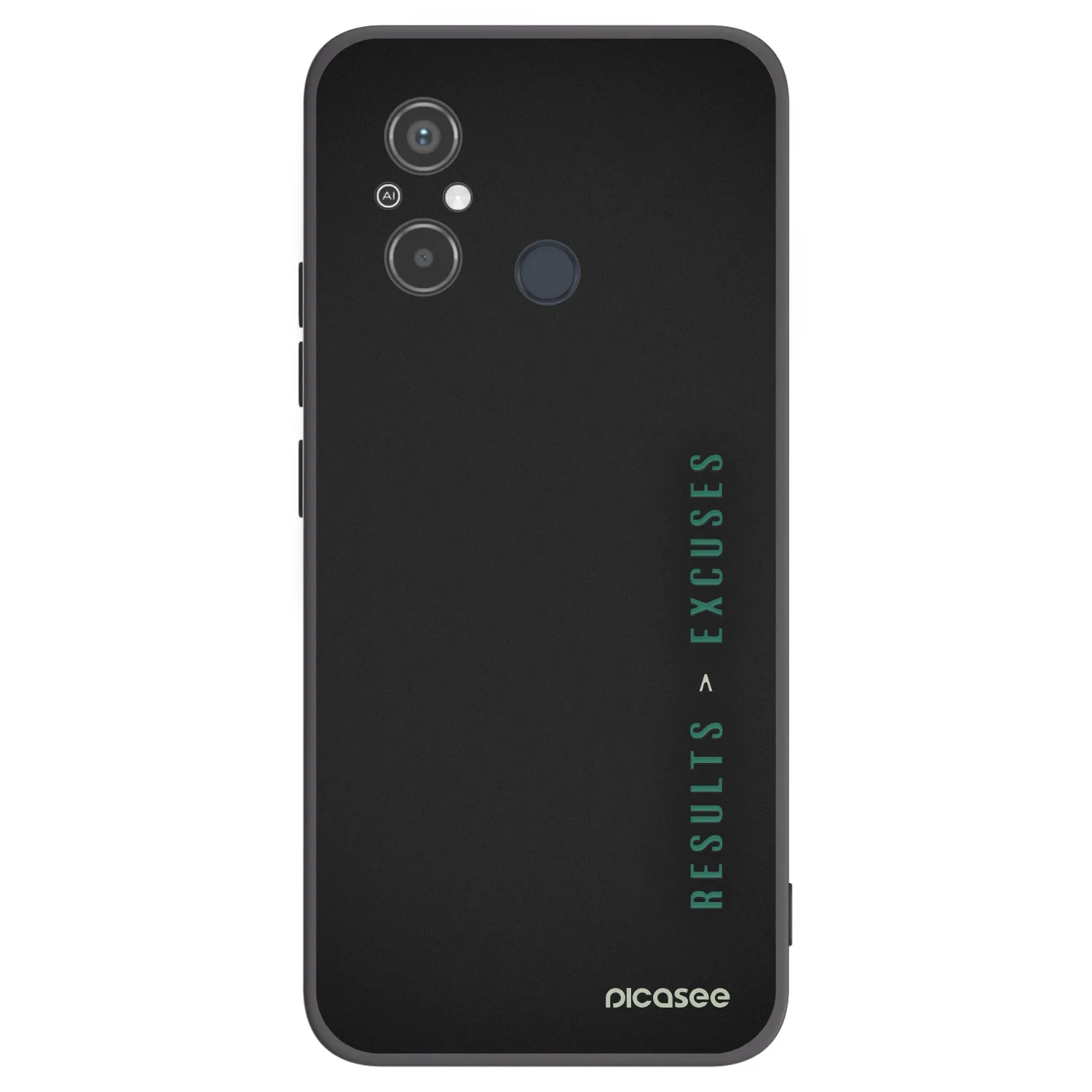 Picasee fekete szilikon tok az alábbi mobiltelefonokra Xiaomi Redmi 12C - Results x Excuses