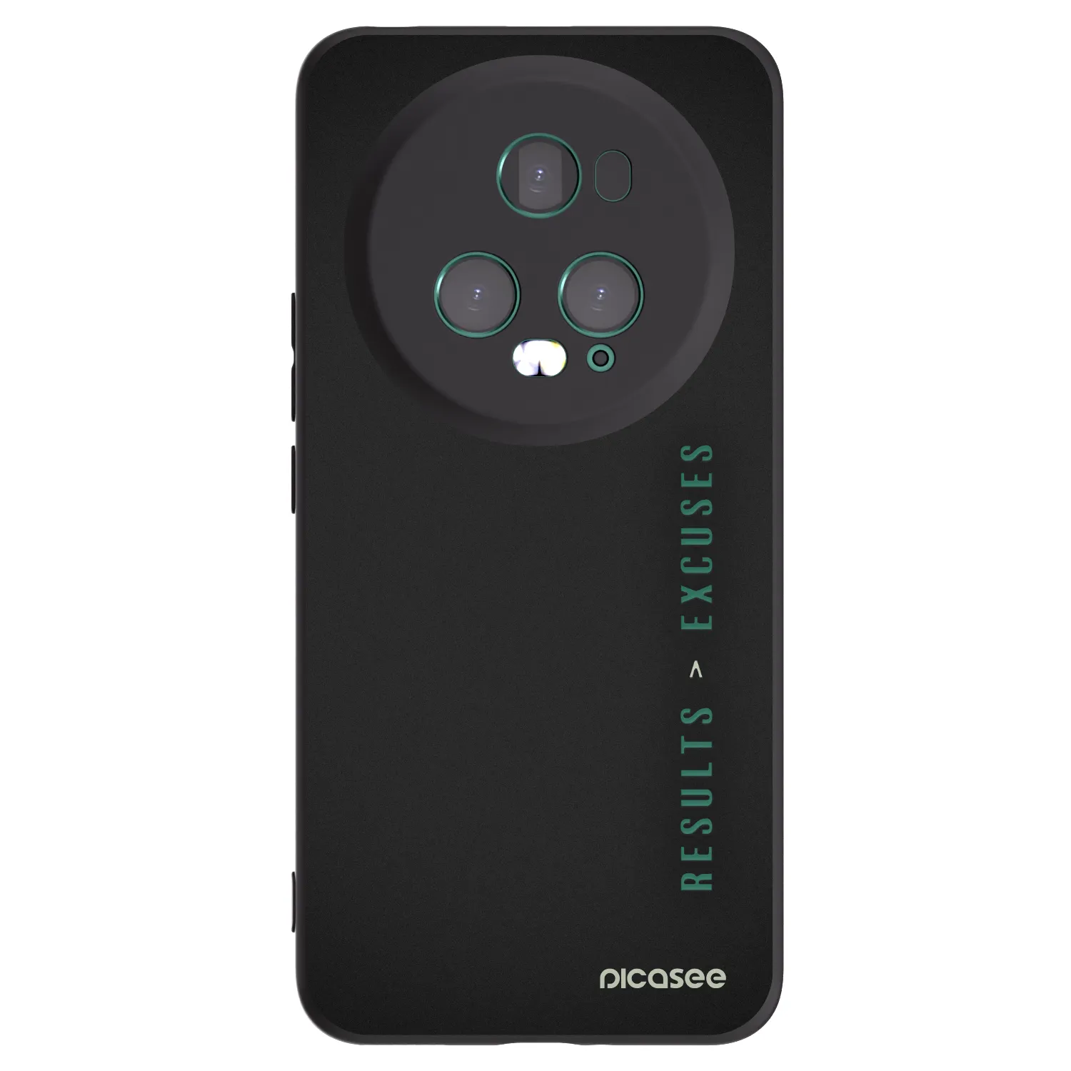 Picasee fekete szilikon tok az alábbi mobiltelefonokra Honor Magic5 Pro - Results x Excuses