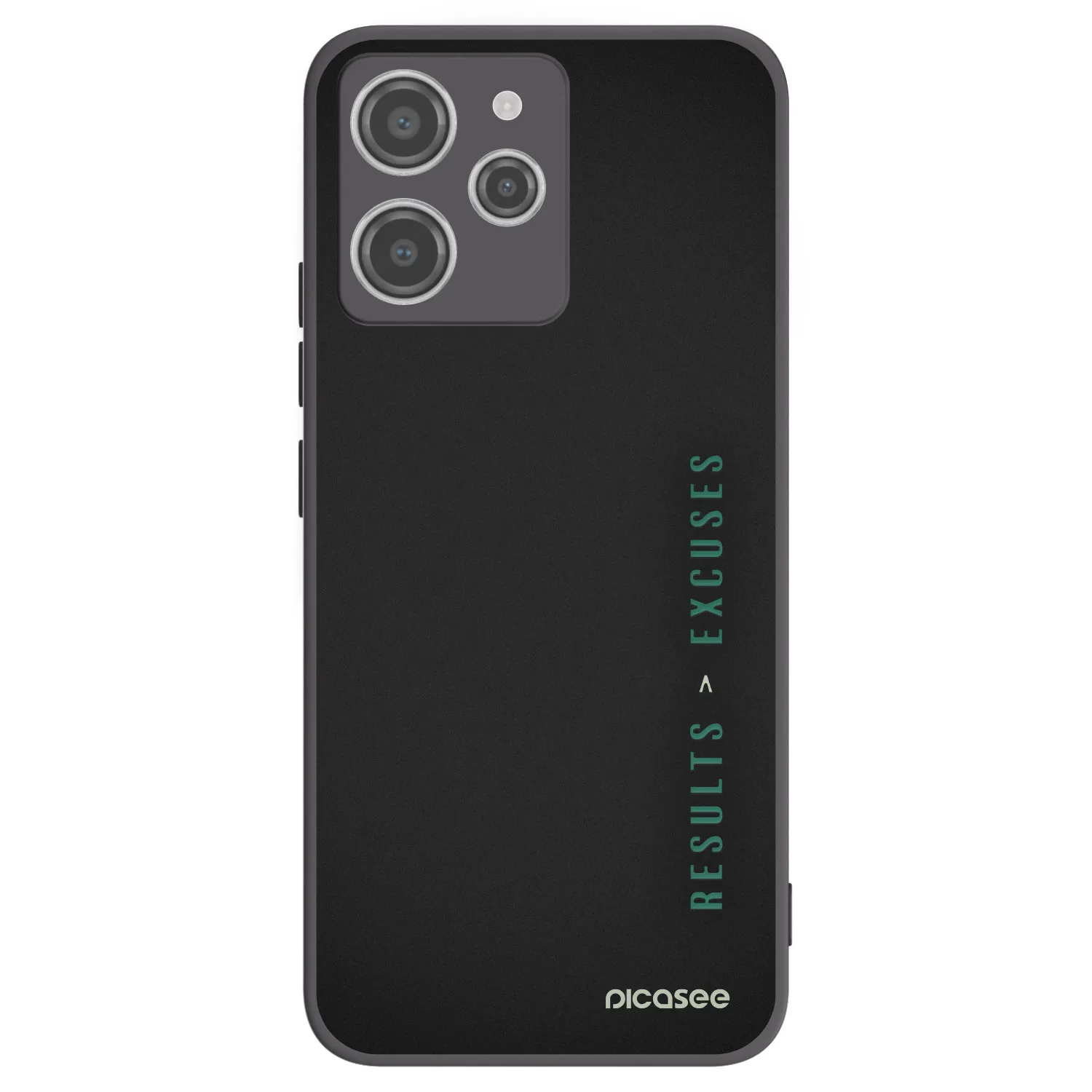 Picasee fekete szilikon tok az alábbi mobiltelefonokra Xiaomi Redmi 12 4G - Results x Excuses