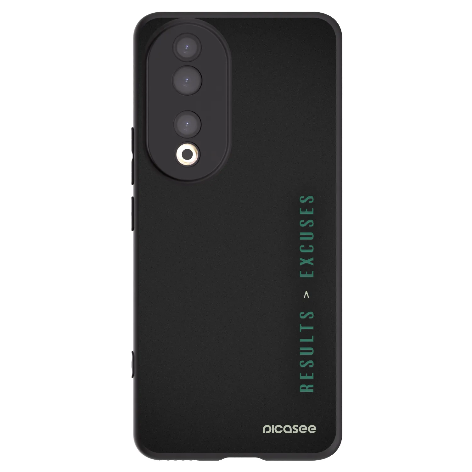 Picasee fekete szilikon tok az alábbi mobiltelefonokra Honor 90 5G - Results x Excuses