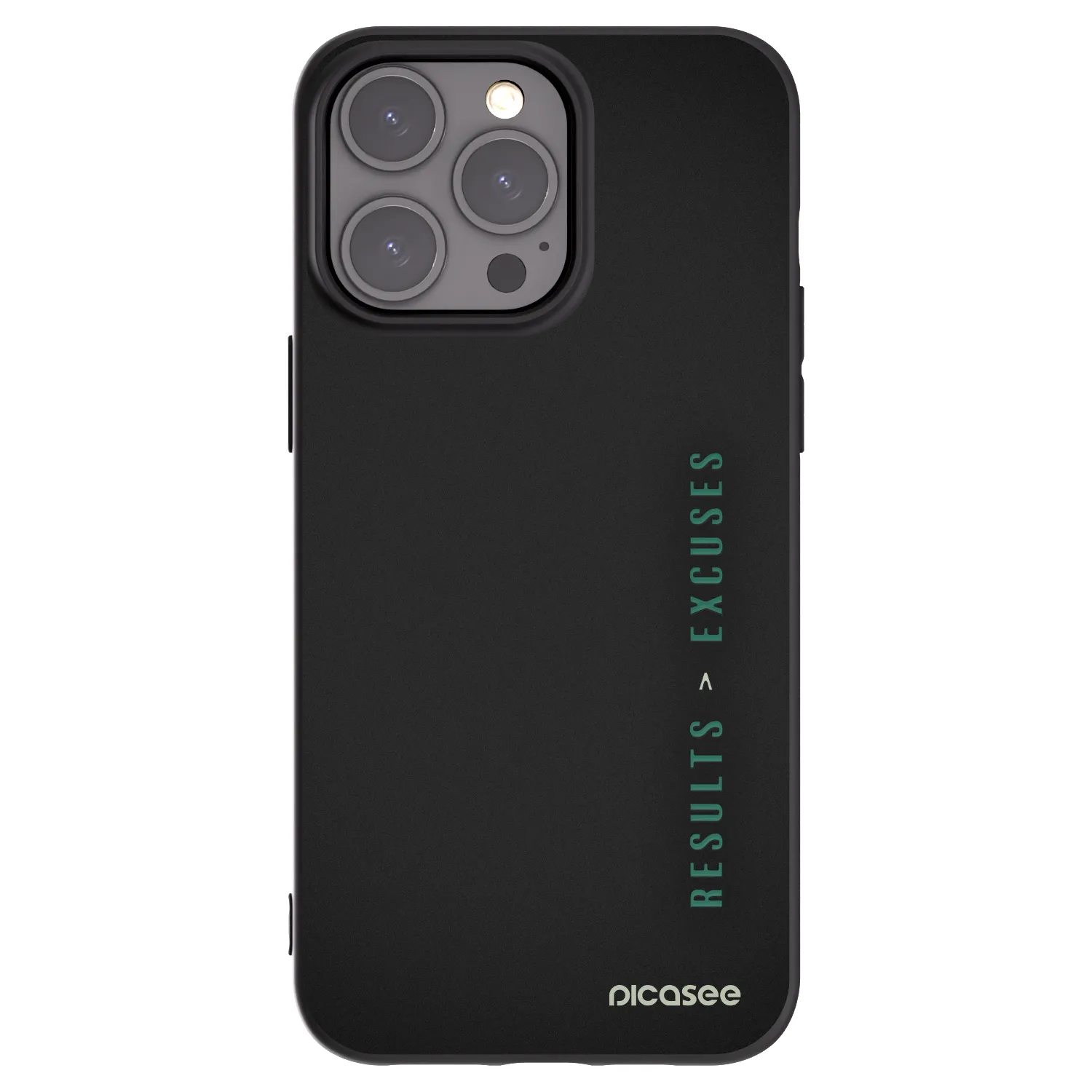 Picasee fekete szilikon tok az alábbi mobiltelefonokra Apple iPhone 15 Pro Max - Results x Excuses