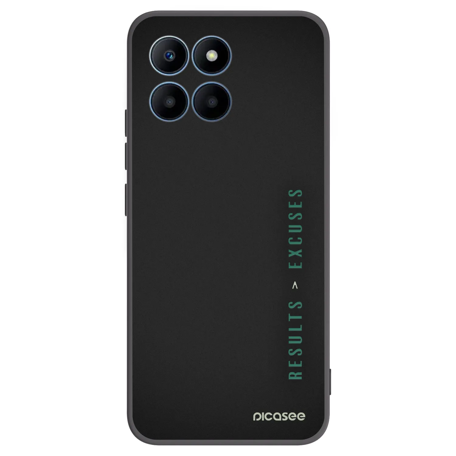 Picasee fekete szilikon tok az alábbi mobiltelefonokra Honor 70 Lite - Results x Excuses
