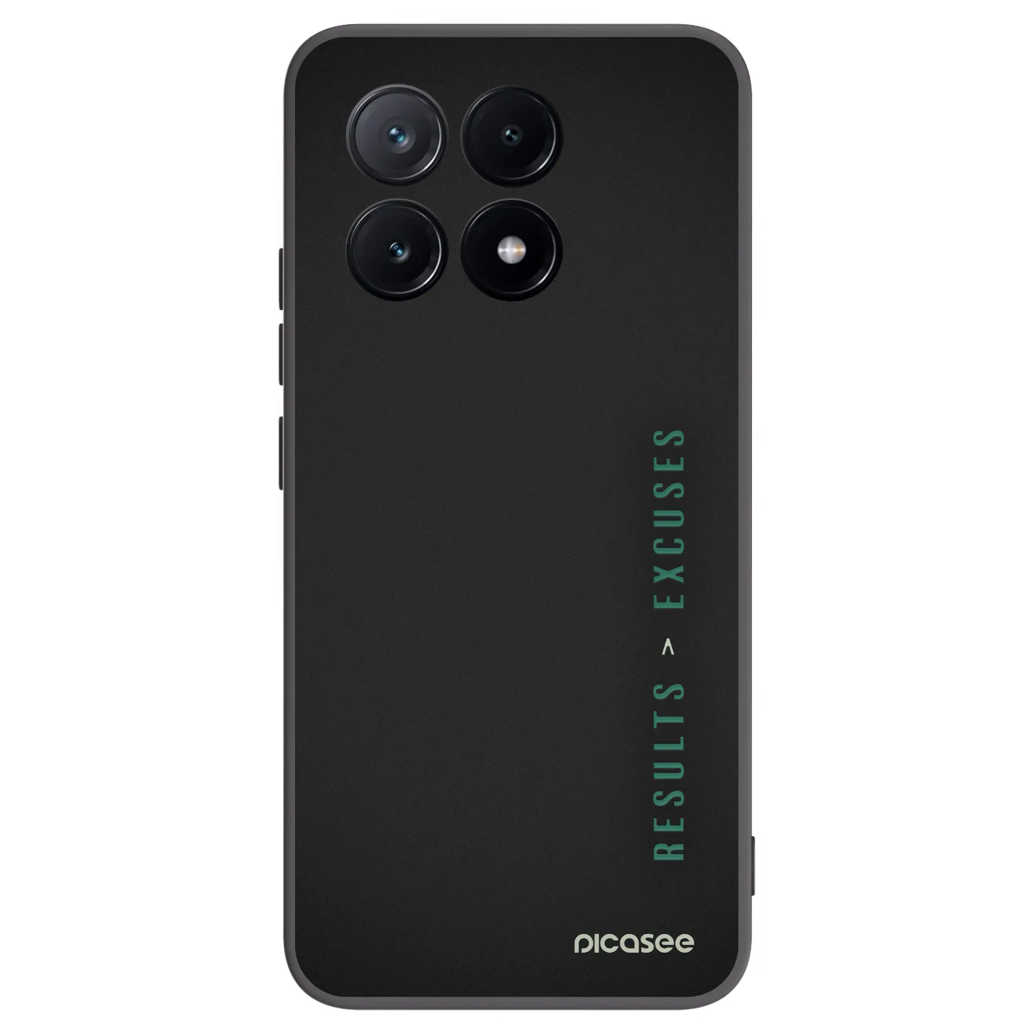 Picasee fekete szilikon tok az alábbi mobiltelefonokra Xiaomi Poco X6 Pro - Results x Excuses