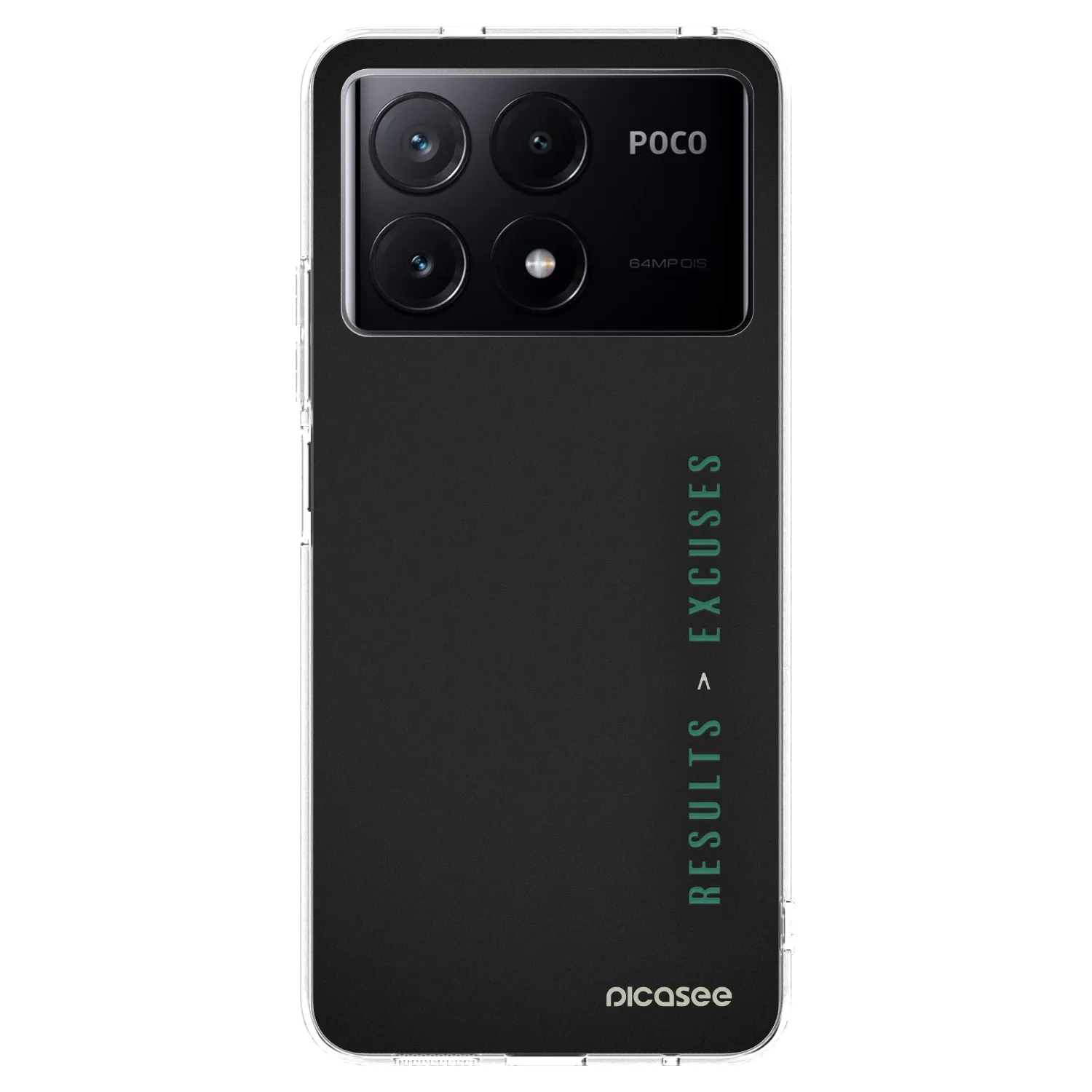 Picasee átlátszó szilikon tok az alábbi mobiltelefonokra Xiaomi Poco X6 Pro - Results x Excuses