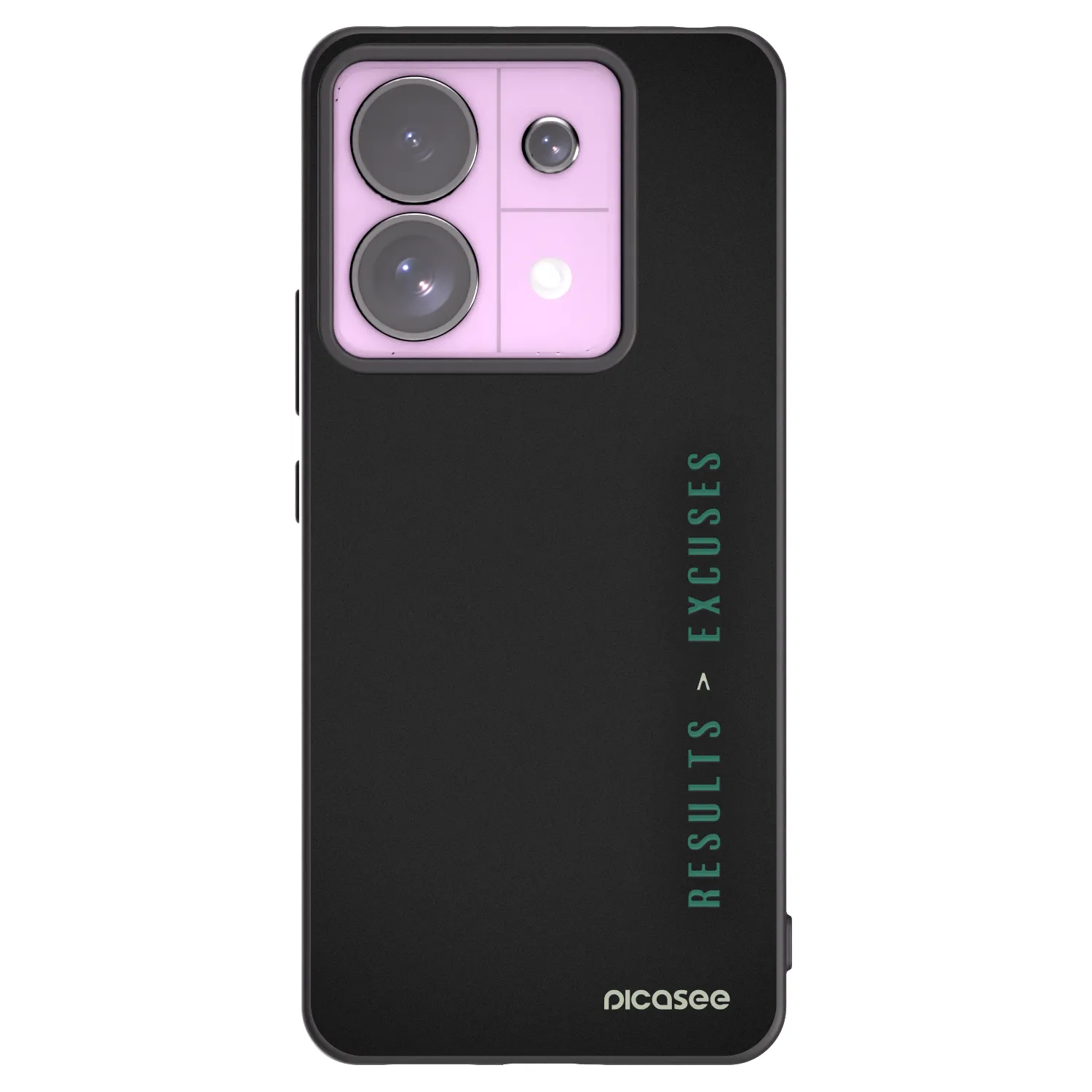 Picasee fekete szilikon tok az alábbi mobiltelefonokra Xiaomi Redmi Note 13 Pro 5G - Results x Excuses