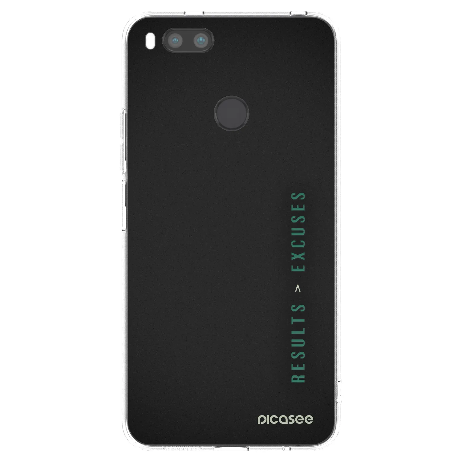 Picasee átlátszó szilikon tok az alábbi mobiltelefonokra Xiaomi Mi A1 Global - Results x Excuses