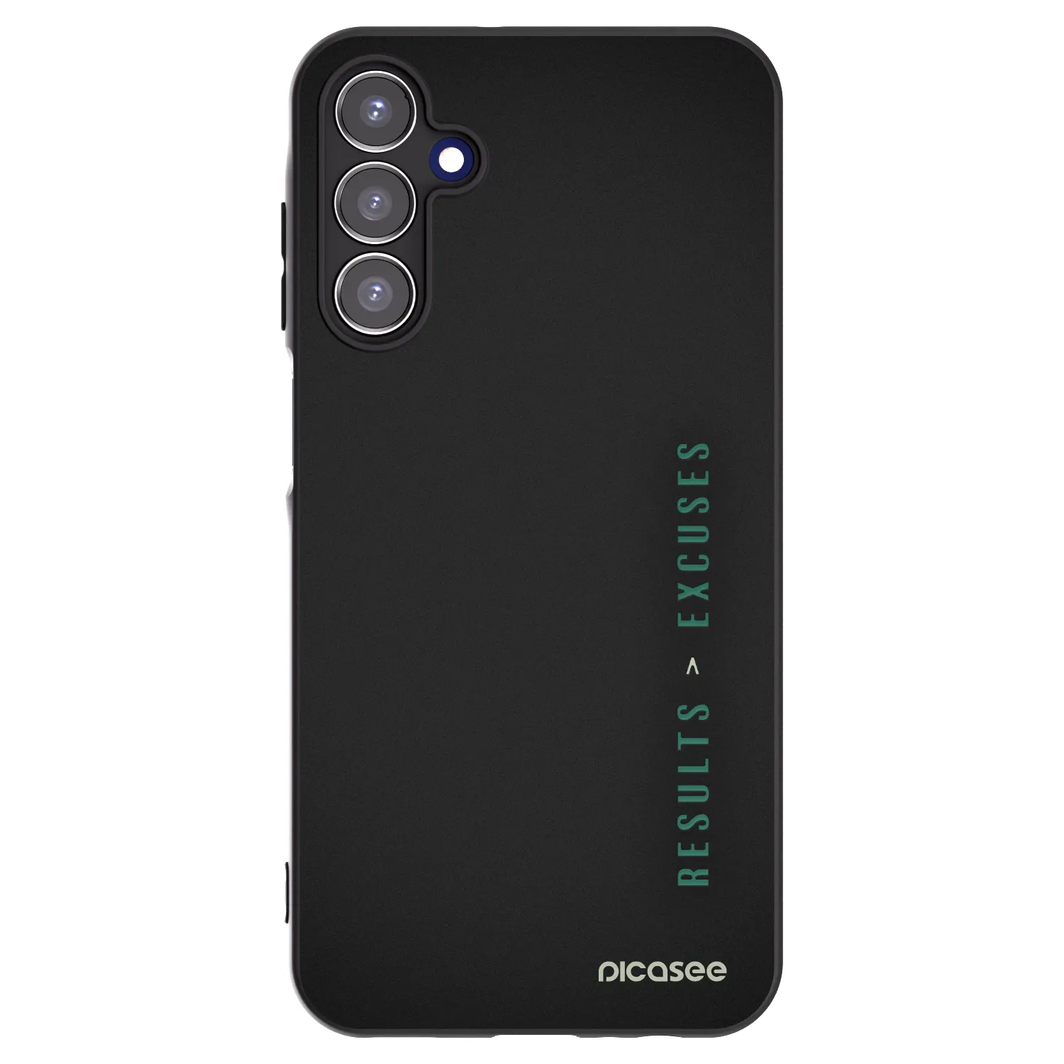 Picasee fekete szilikon tok az alábbi mobiltelefonokra Samsung Galaxy A15 A156B 5G - Results x Excuses