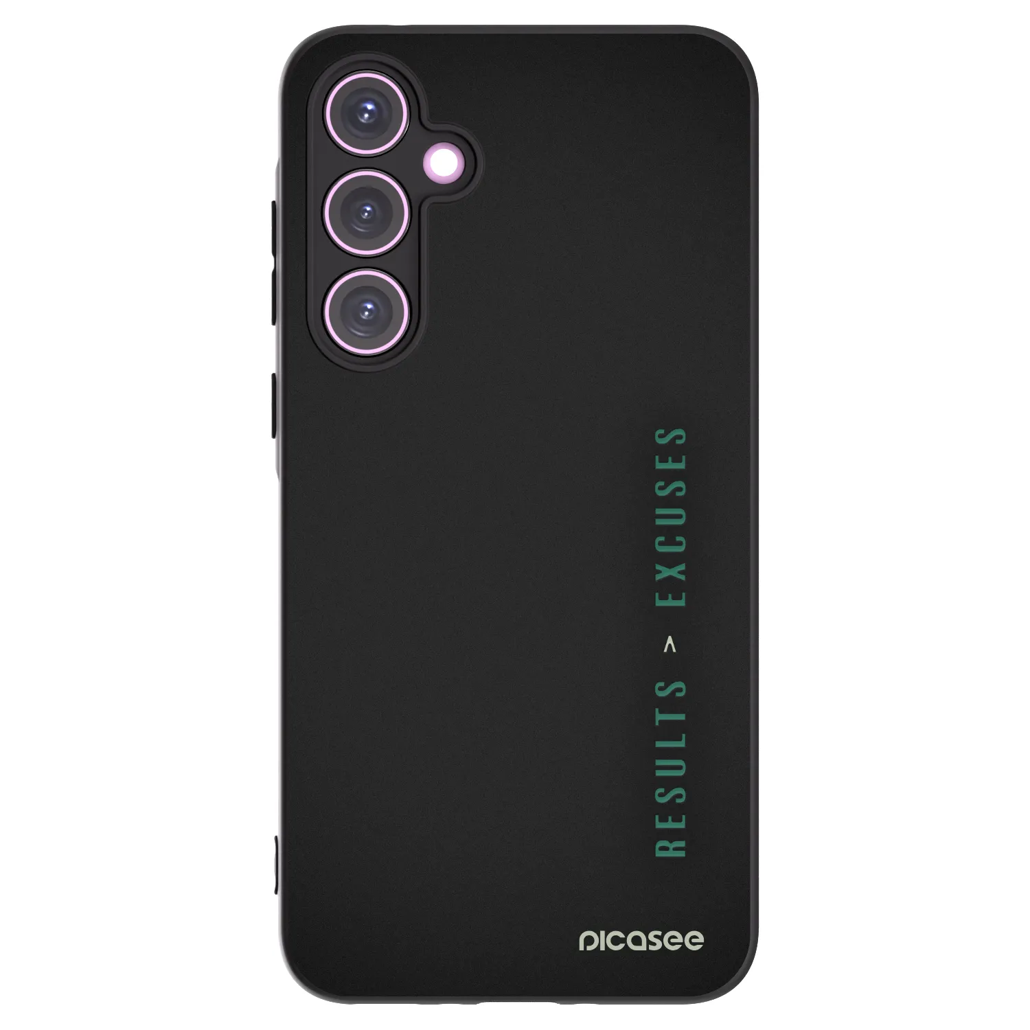 Picasee fekete szilikon tok az alábbi mobiltelefonokra Samsung Galaxy A35 5G A356B - Results x Excuses