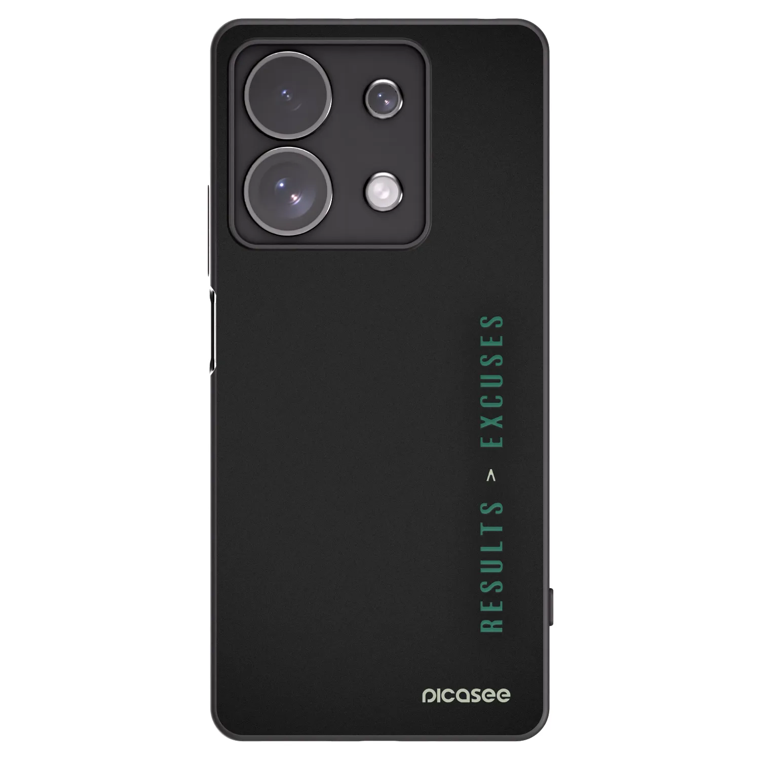 Picasee fekete szilikon tok az alábbi mobiltelefonokra Xiaomi Redmi Note 13 Pro 4G - Results x Excuses