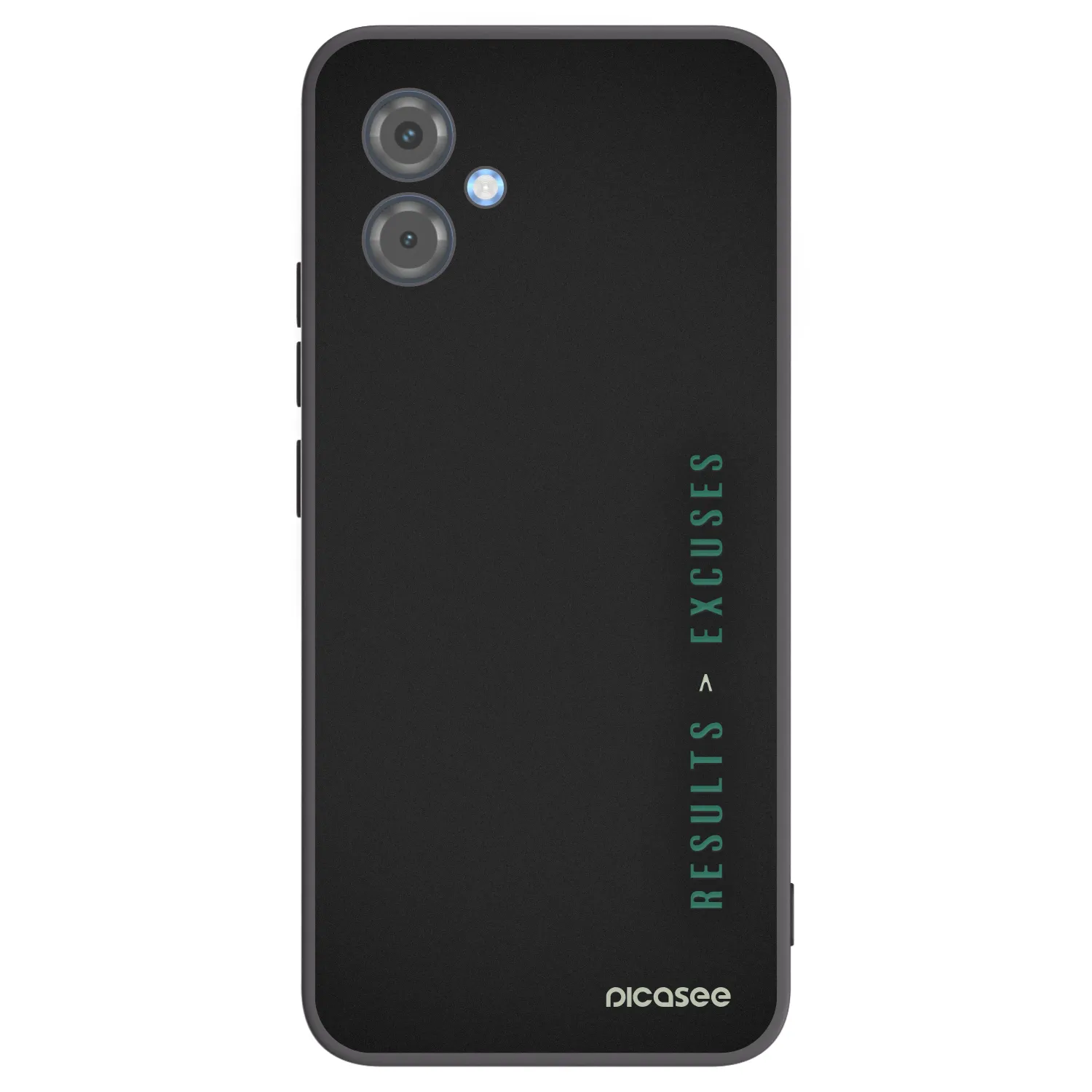 Picasee fekete szilikon tok az alábbi mobiltelefonokra Motorola Moto G14 - Results x Excuses
