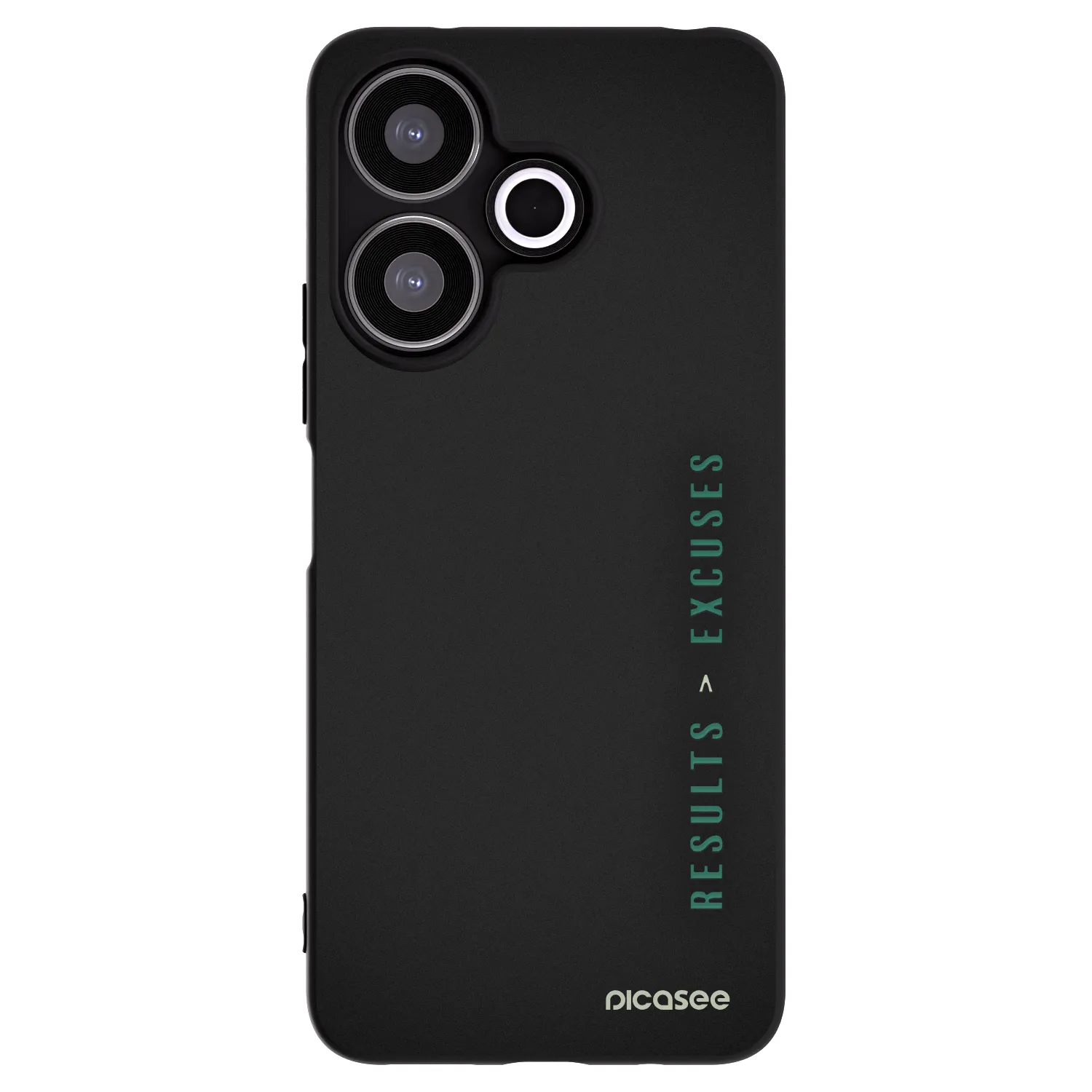 Picasee fekete szilikon tok az alábbi mobiltelefonokra Xiaomi Redmi 13 4G - Results x Excuses