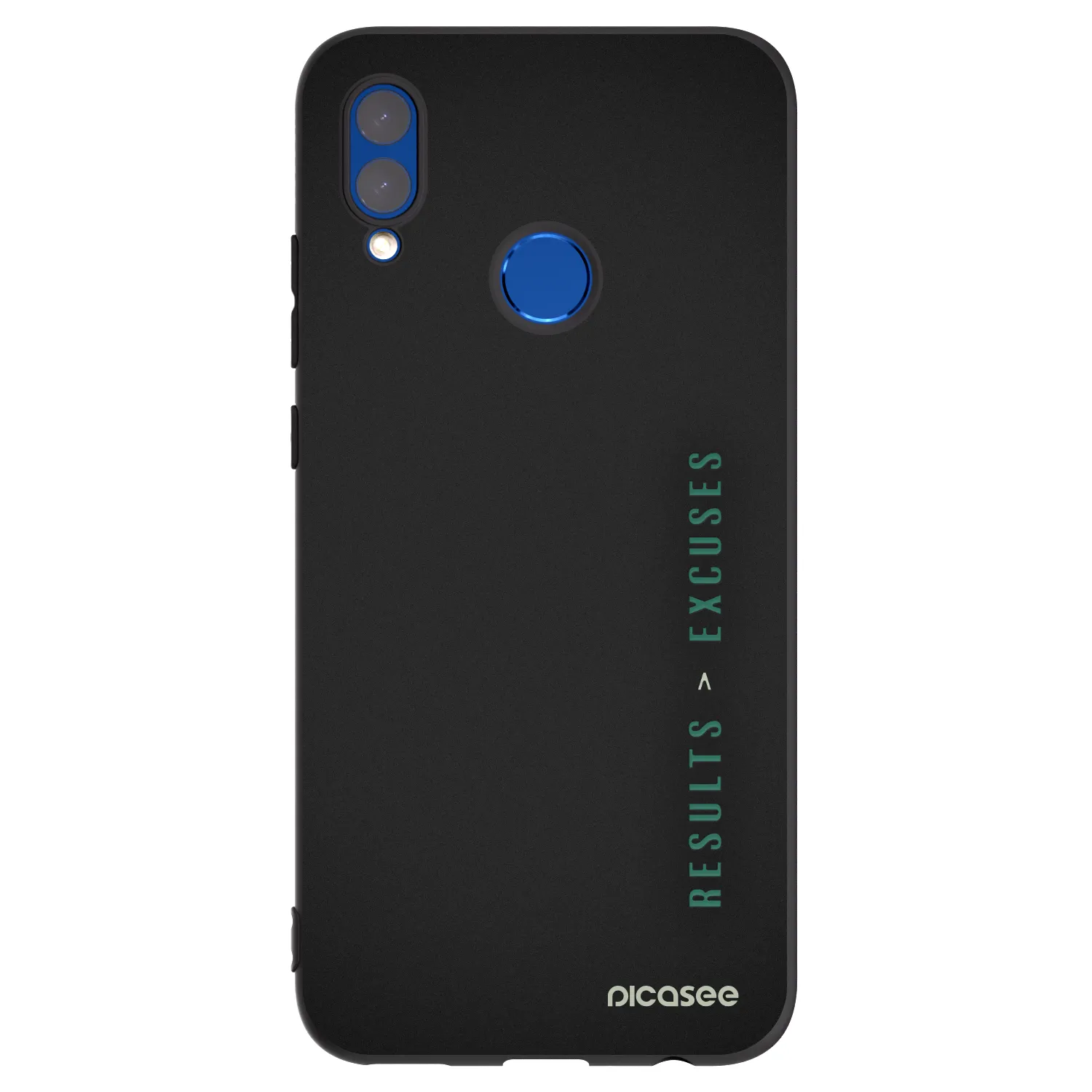 Picasee fekete szilikon tok az alábbi mobiltelefonokra Huawei P Smart 2019 - Results x Excuses