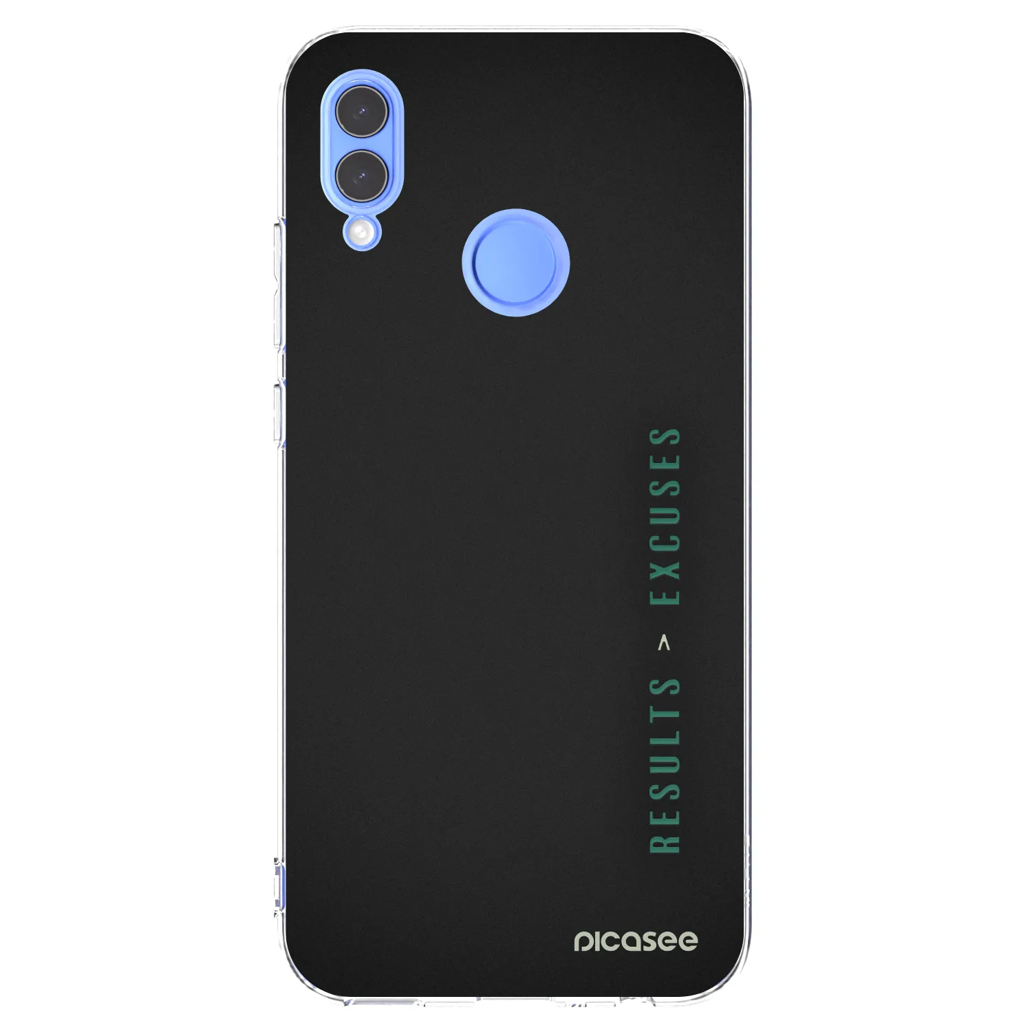 Picasee átlátszó szilikon tok az alábbi mobiltelefonokra Huawei P Smart 2019 - Results x Excuses