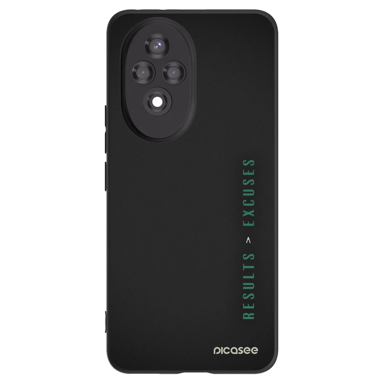 Picasee fekete szilikon tok az alábbi mobiltelefonokra Honor 200 5G - Results x Excuses