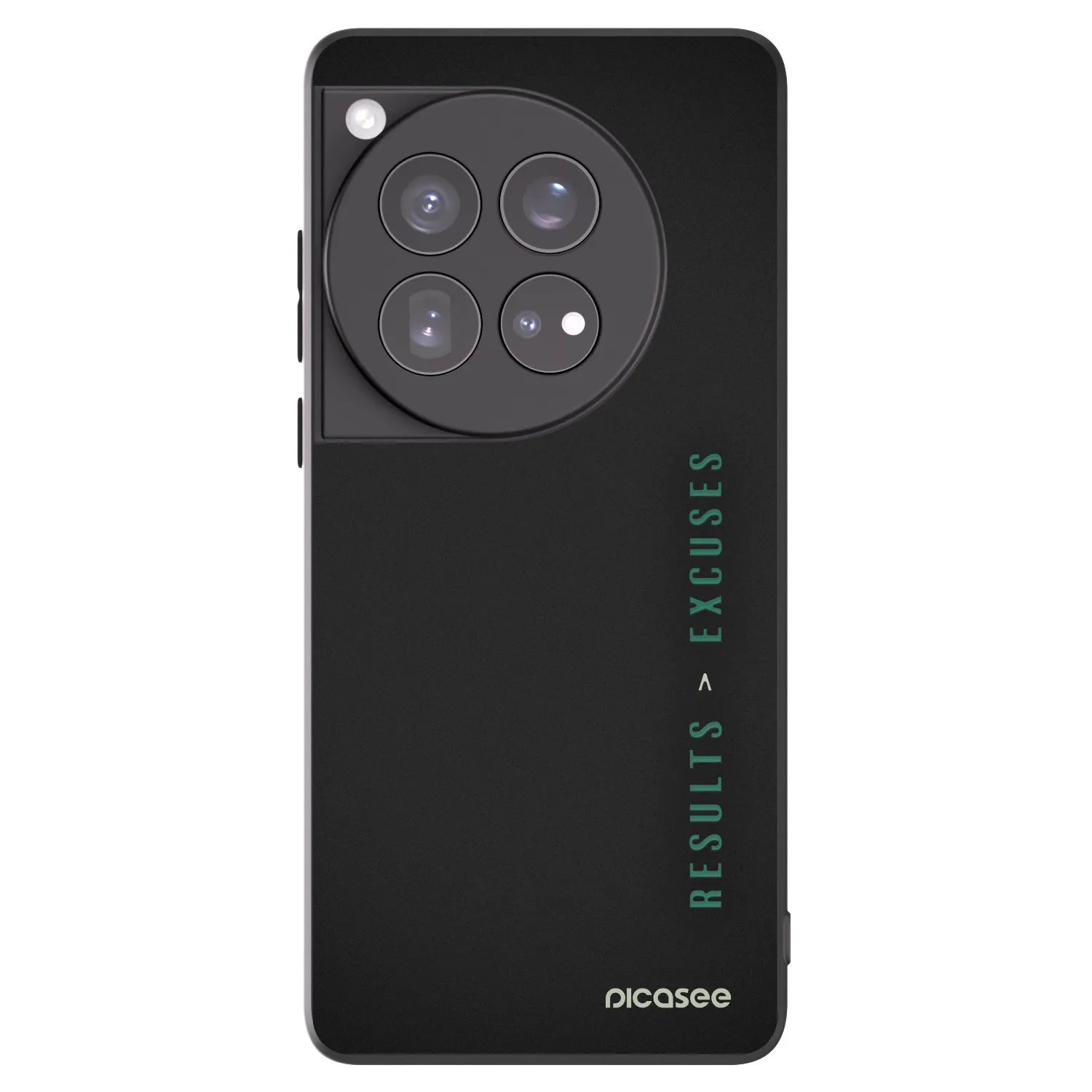 Picasee fekete szilikon tok az alábbi mobiltelefonokra OnePlus 12 5G - Results x Excuses