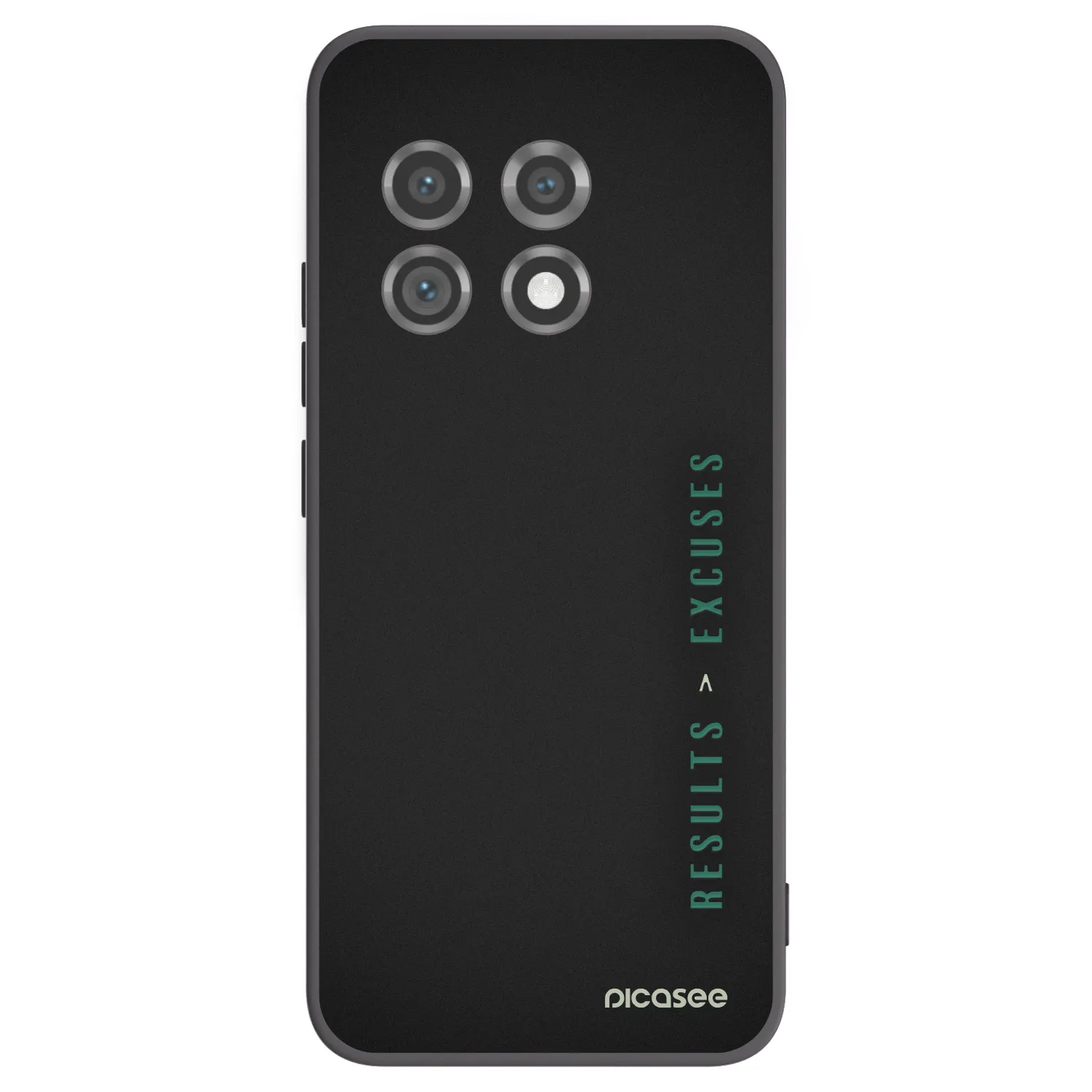 Picasee fekete szilikon tok az alábbi mobiltelefonokra OnePlus 11 5G - Results x Excuses