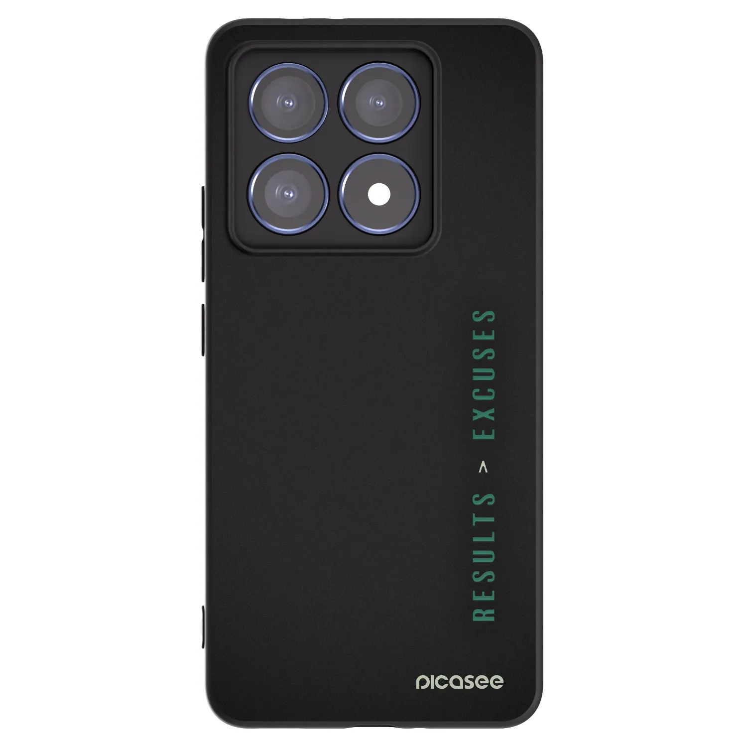 Picasee fekete szilikon tok az alábbi mobiltelefonokra Xiaomi 14T Pro - Results x Excuses