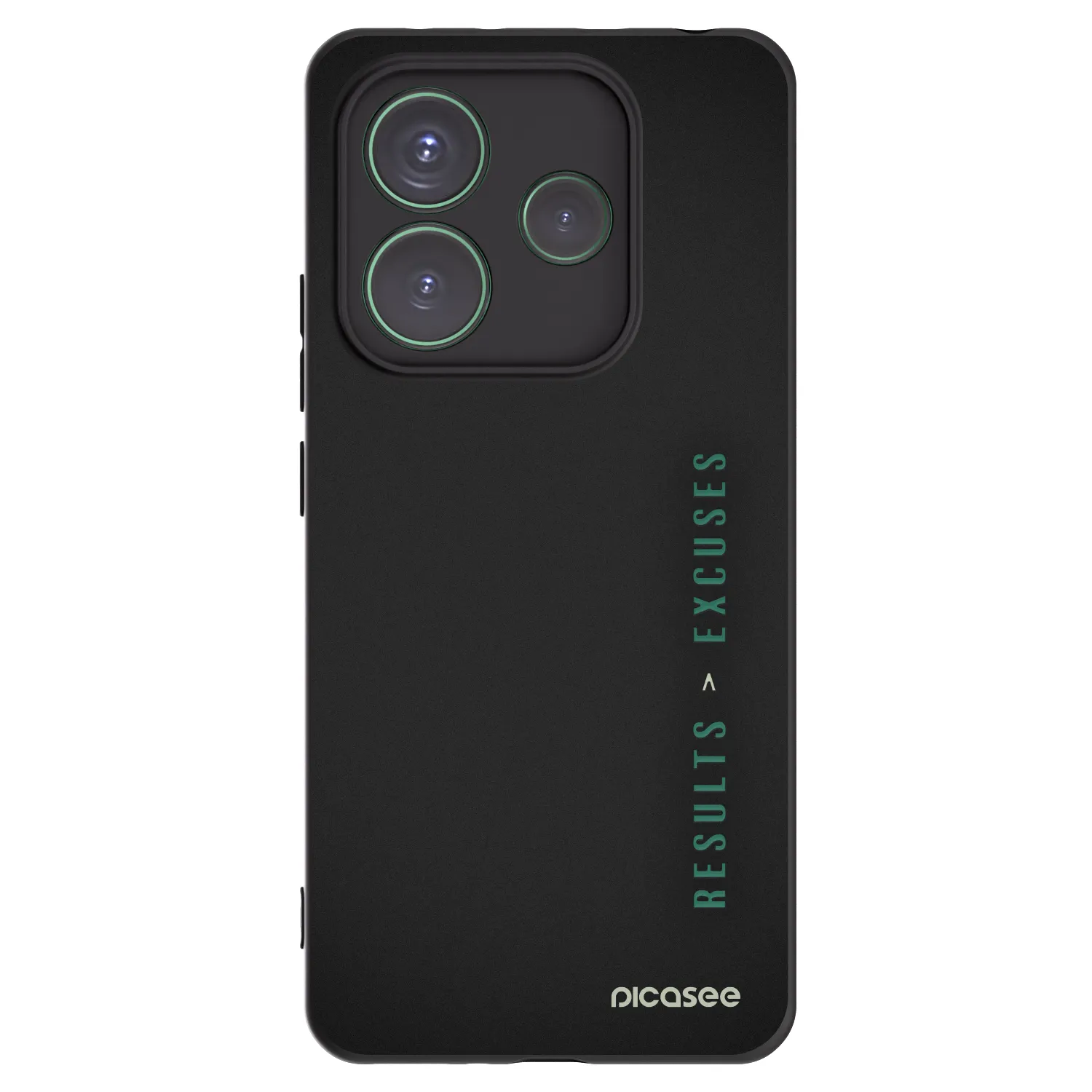 Picasee fekete szilikon tok az alábbi mobiltelefonokra Xiaomi Redmi Note 14 5G - Results x Excuses