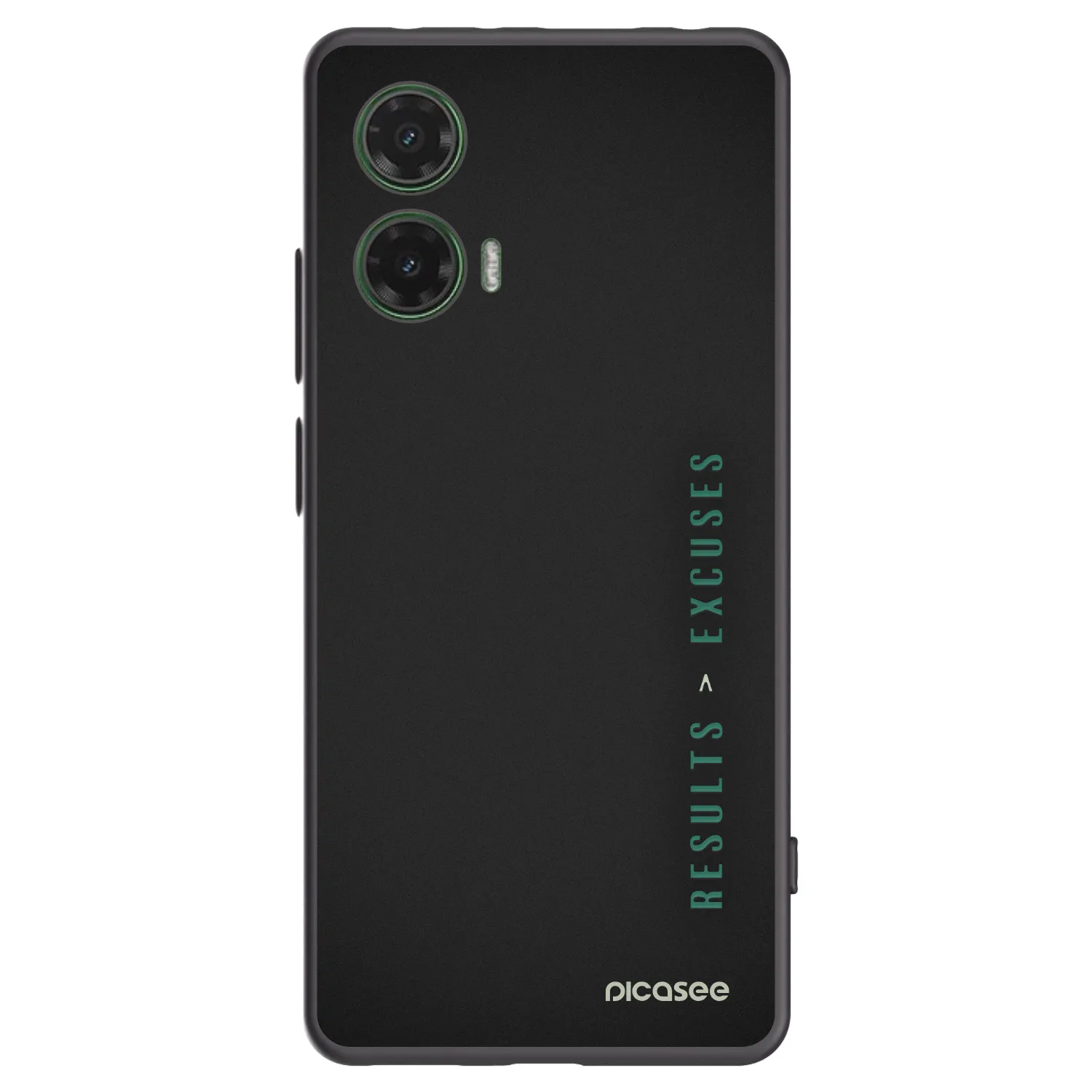 Picasee fekete szilikon tok az alábbi mobiltelefonokra Motorola Moto G35 5G - Results x Excuses