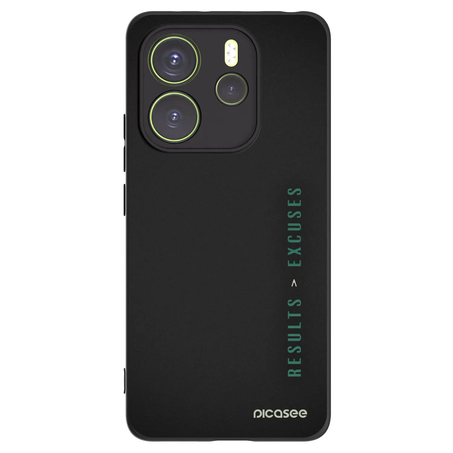 Picasee fekete szilikon tok az alábbi mobiltelefonokra Xiaomi Redmi Note 14 4G - Results x Excuses