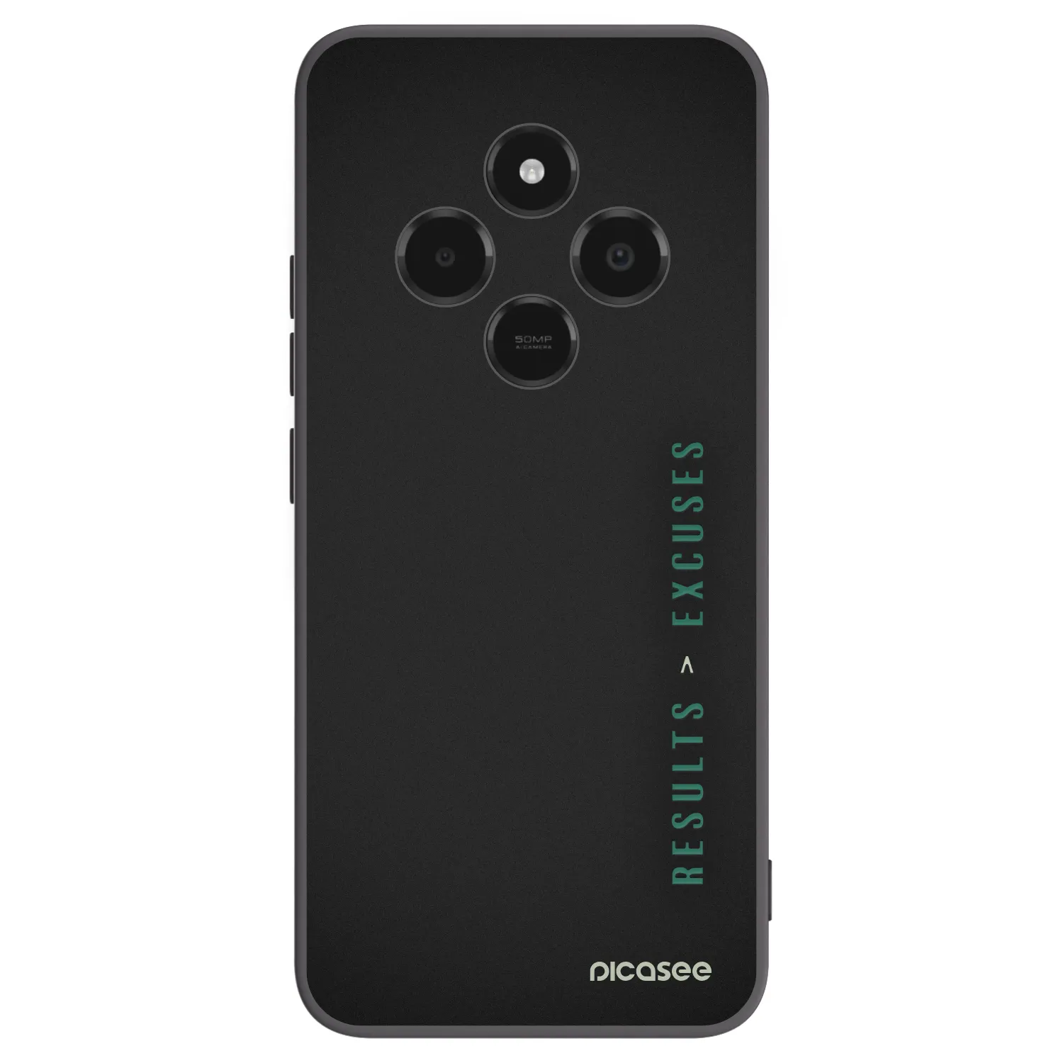 Picasee fekete szilikon tok az alábbi mobiltelefonokra Xiaomi Poco C75 - Results x Excuses