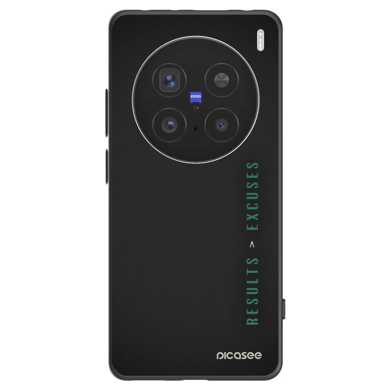 Picasee fekete szilikon tok az alábbi mobiltelefonokra Vivo X200 Pro - Results x Excuses