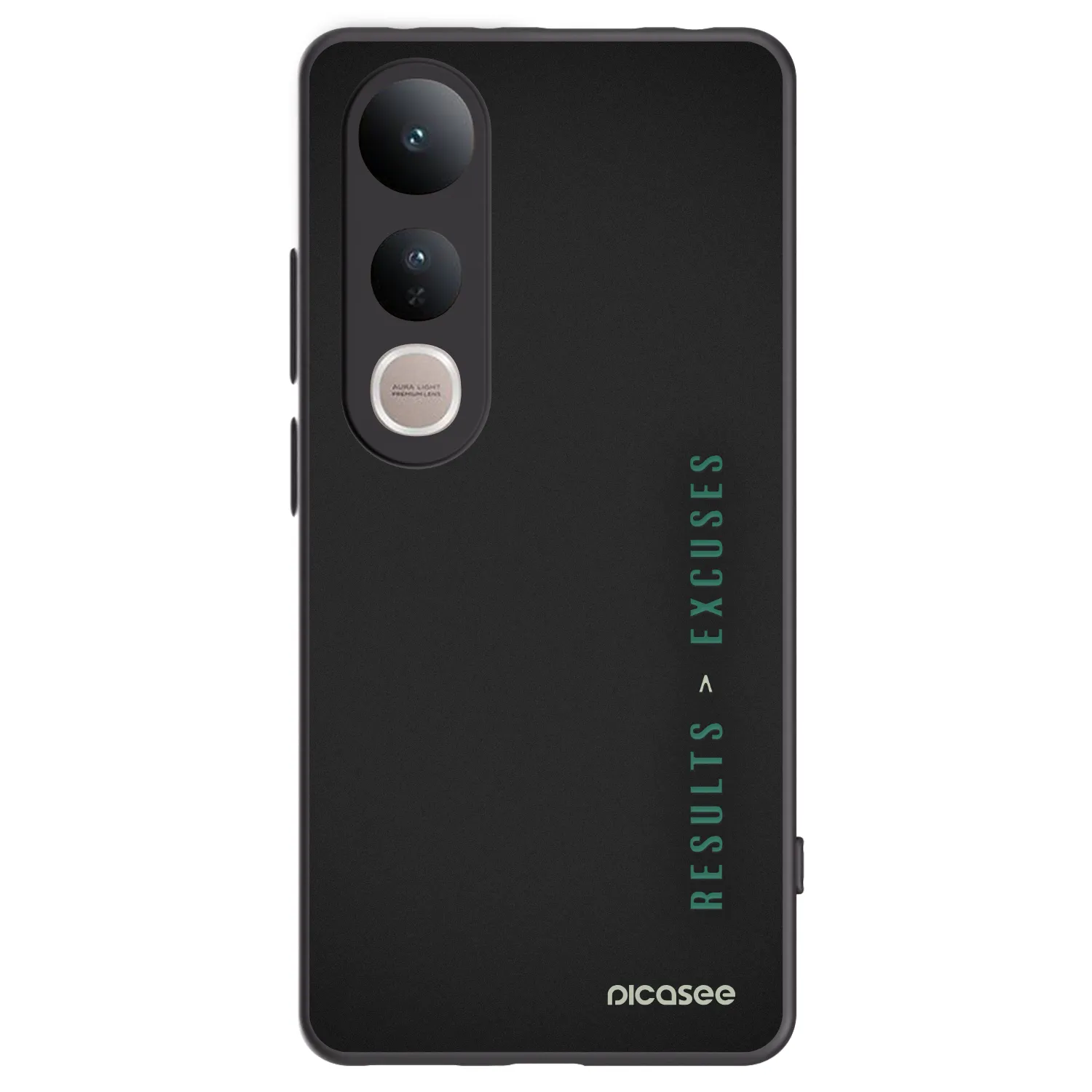 Picasee fekete szilikon tok az alábbi mobiltelefonokra Vivo V50 Lite 5G - Results x Excuses