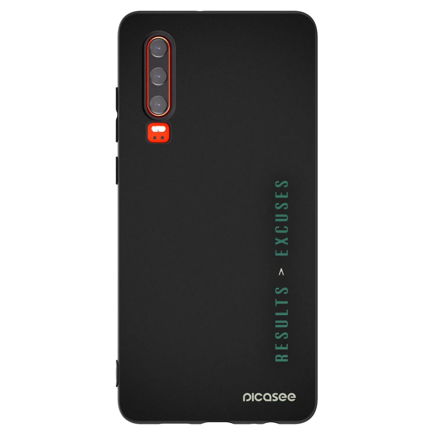 Picasee fekete szilikon tok az alábbi mobiltelefonokra Huawei P30 - Results x Excuses