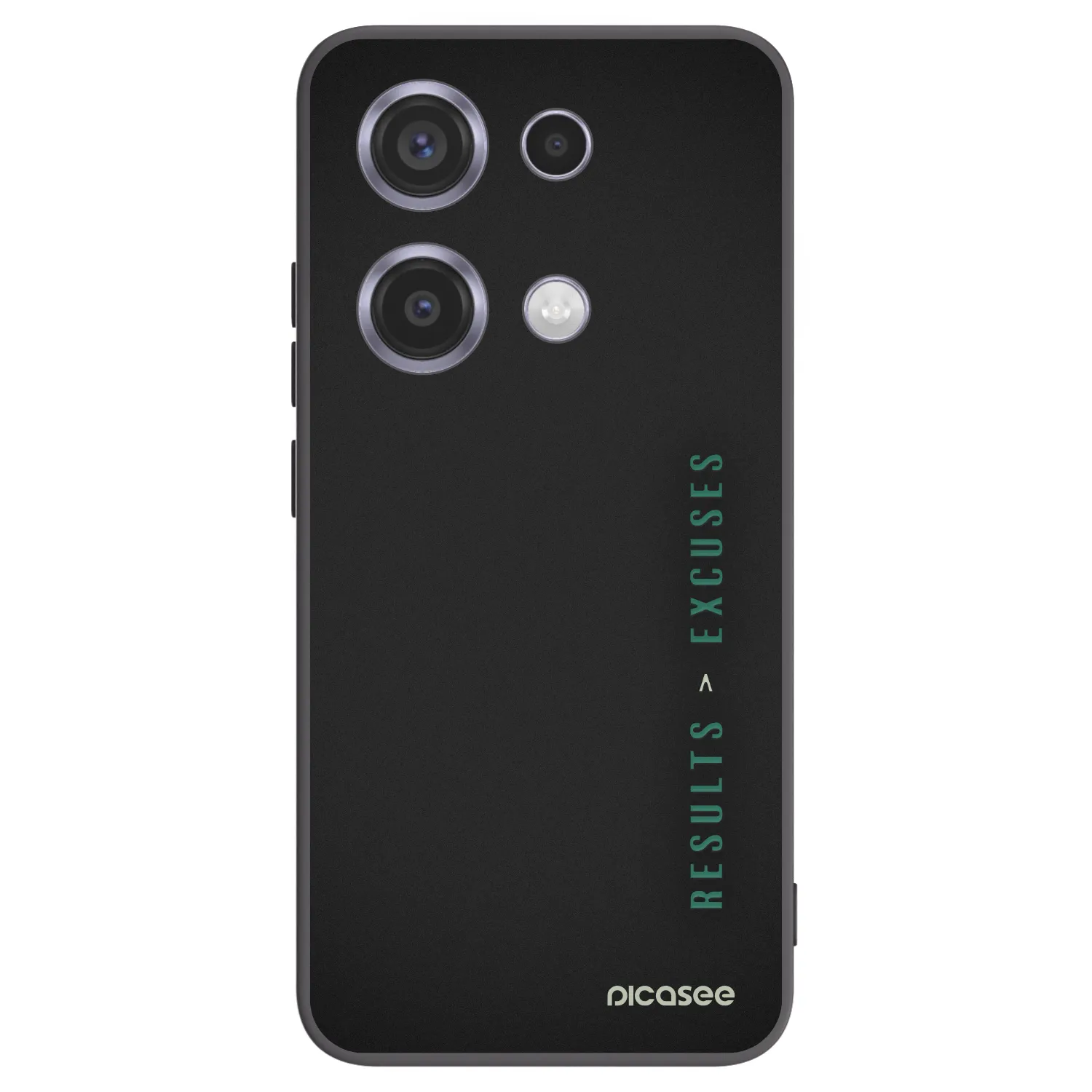 Picasee fekete szilikon tok az alábbi mobiltelefonokra Xiaomi Redmi Note 14S - Results x Excuses