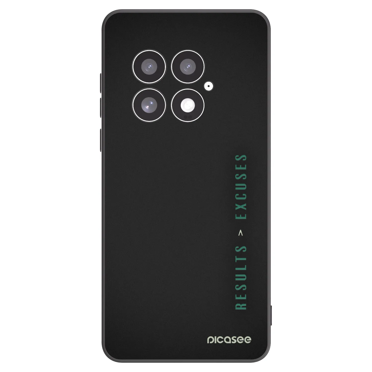 Picasee fekete szilikon tok az alábbi mobiltelefonokra OnePlus 13 5G - Results x Excuses