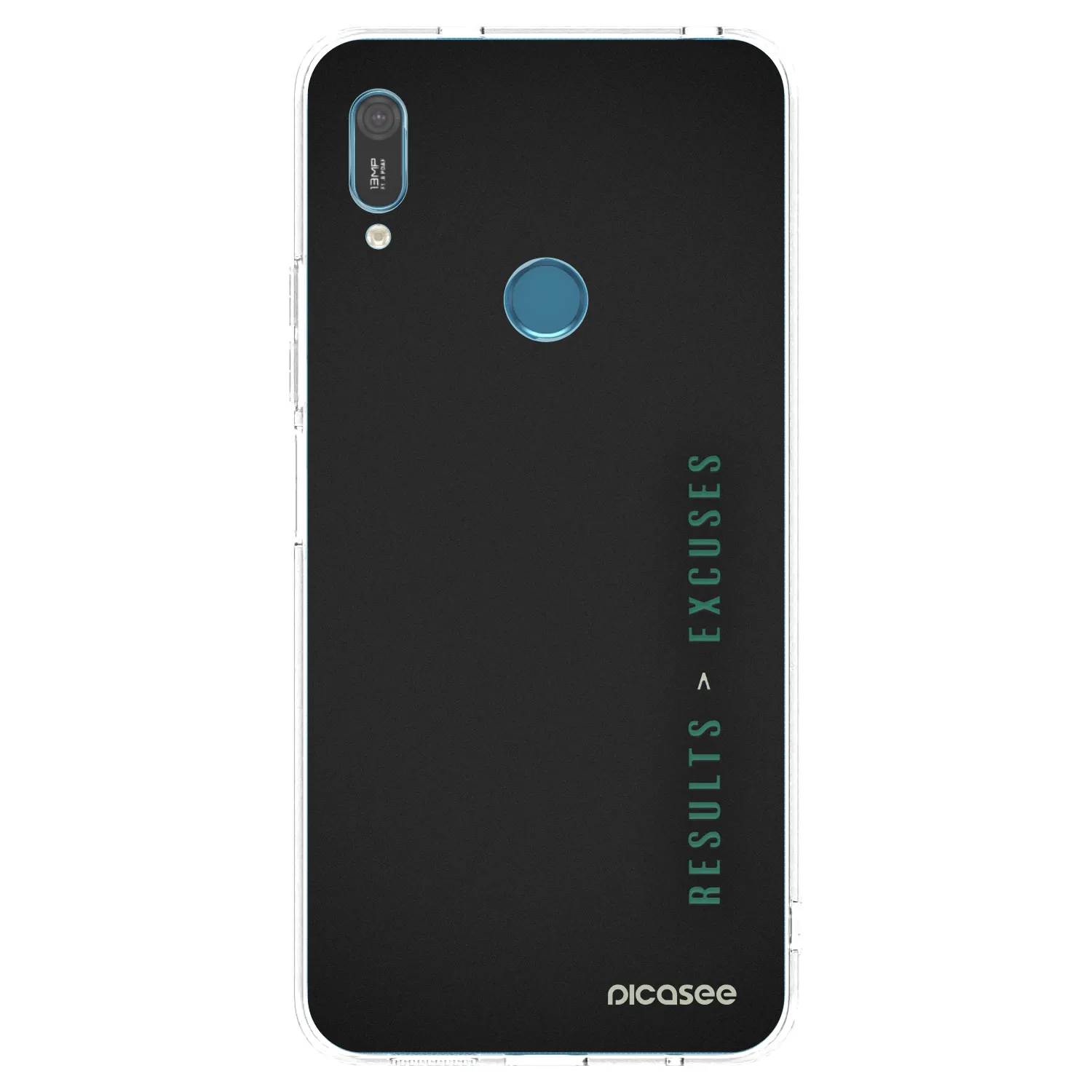 Picasee átlátszó szilikon tok az alábbi mobiltelefonokra Huawei Y6 2019 - Results x Excuses