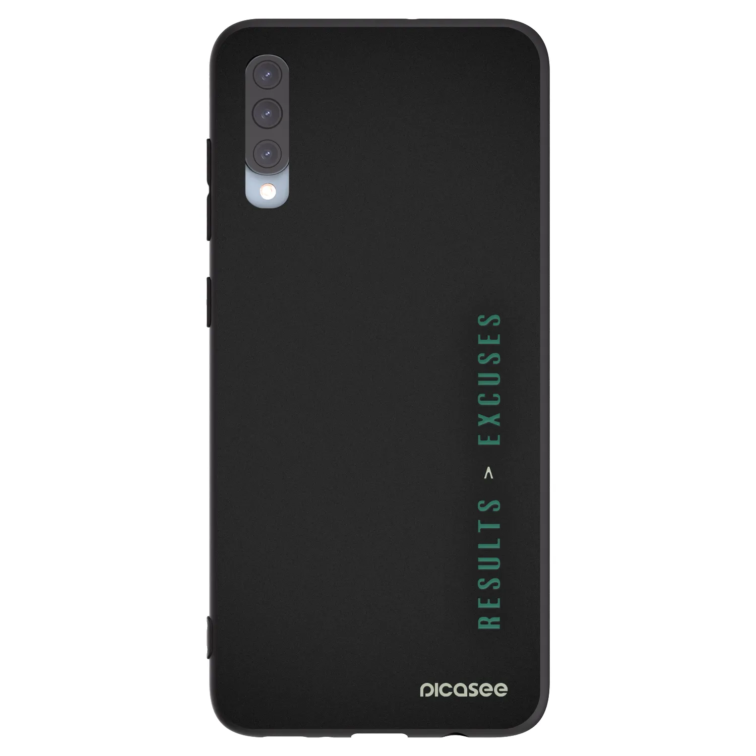 Picasee fekete szilikon tok az alábbi mobiltelefonokra Samsung Galaxy A70 A705F - Results x Excuses