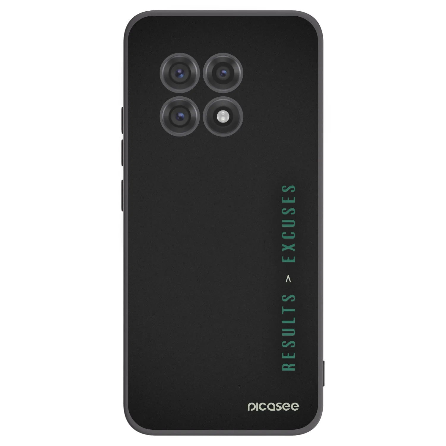 Picasee fekete szilikon tok az alábbi mobiltelefonokra OnePlus 13R 5G - Results x Excuses