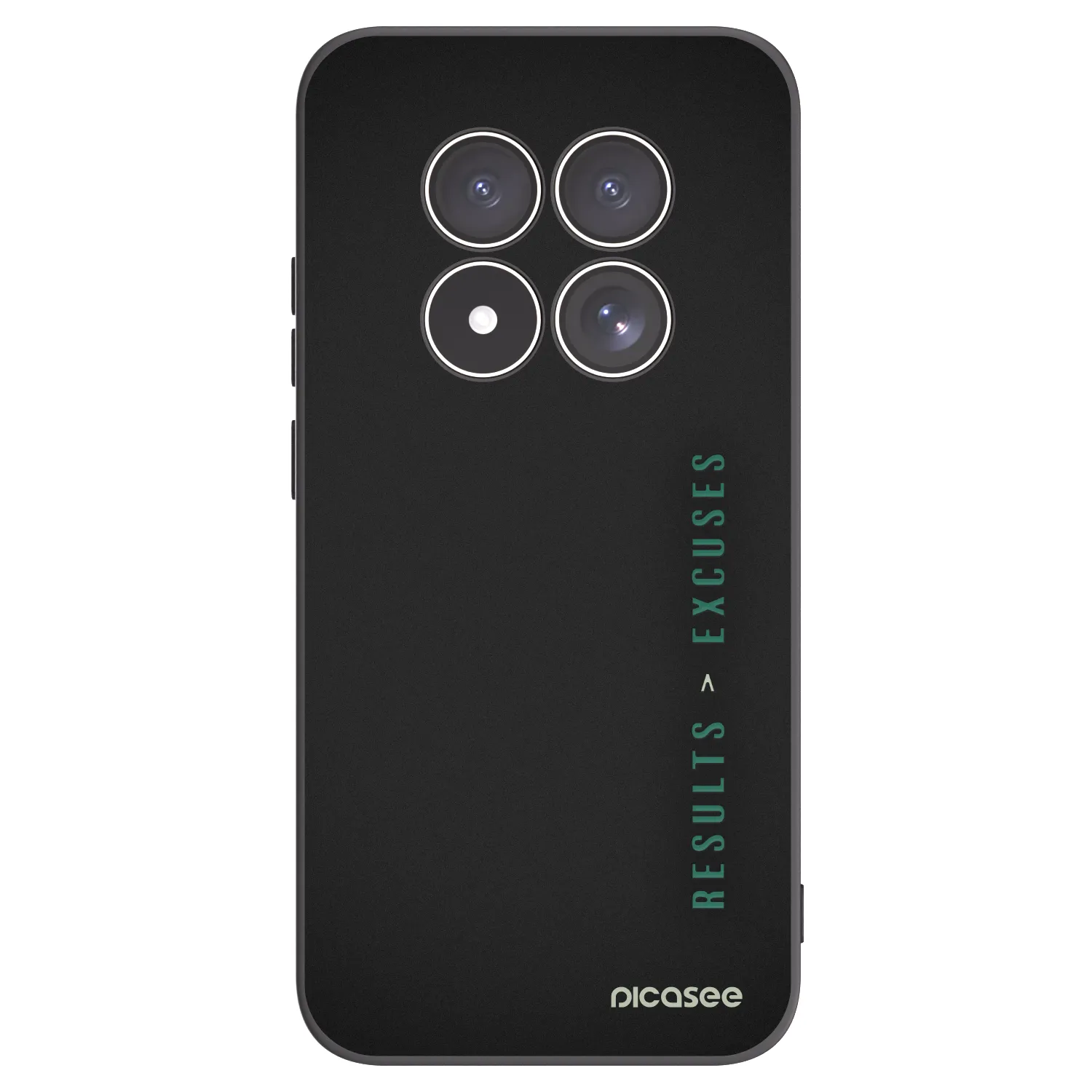 Picasee fekete szilikon tok az alábbi mobiltelefonokra Xiaomi Redmi Note 15 Pro 4G - Results x Excuses