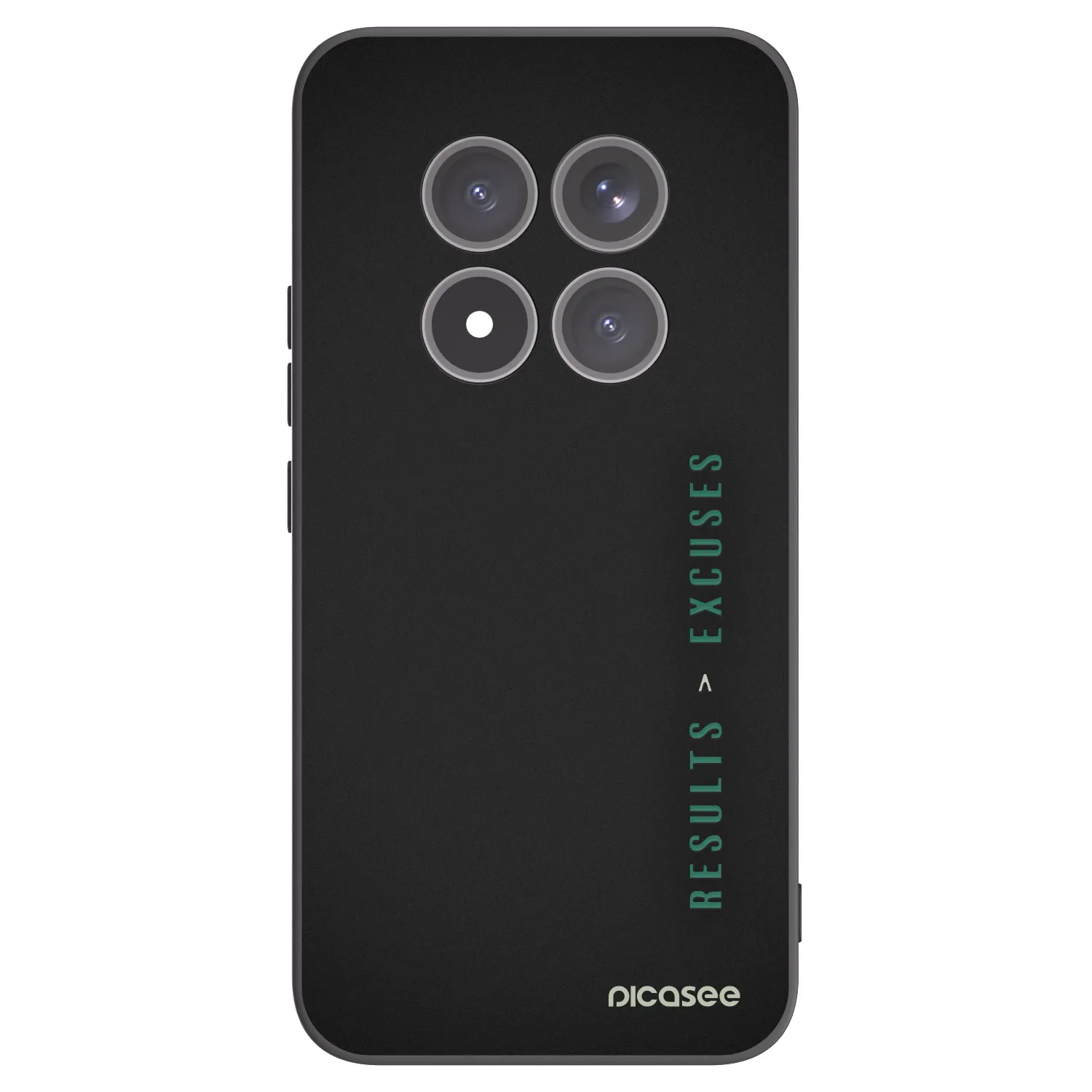 Picasee fekete szilikon tok az alábbi mobiltelefonokra Xiaomi Redmi Note 15 Pro+ - Results x Excuses