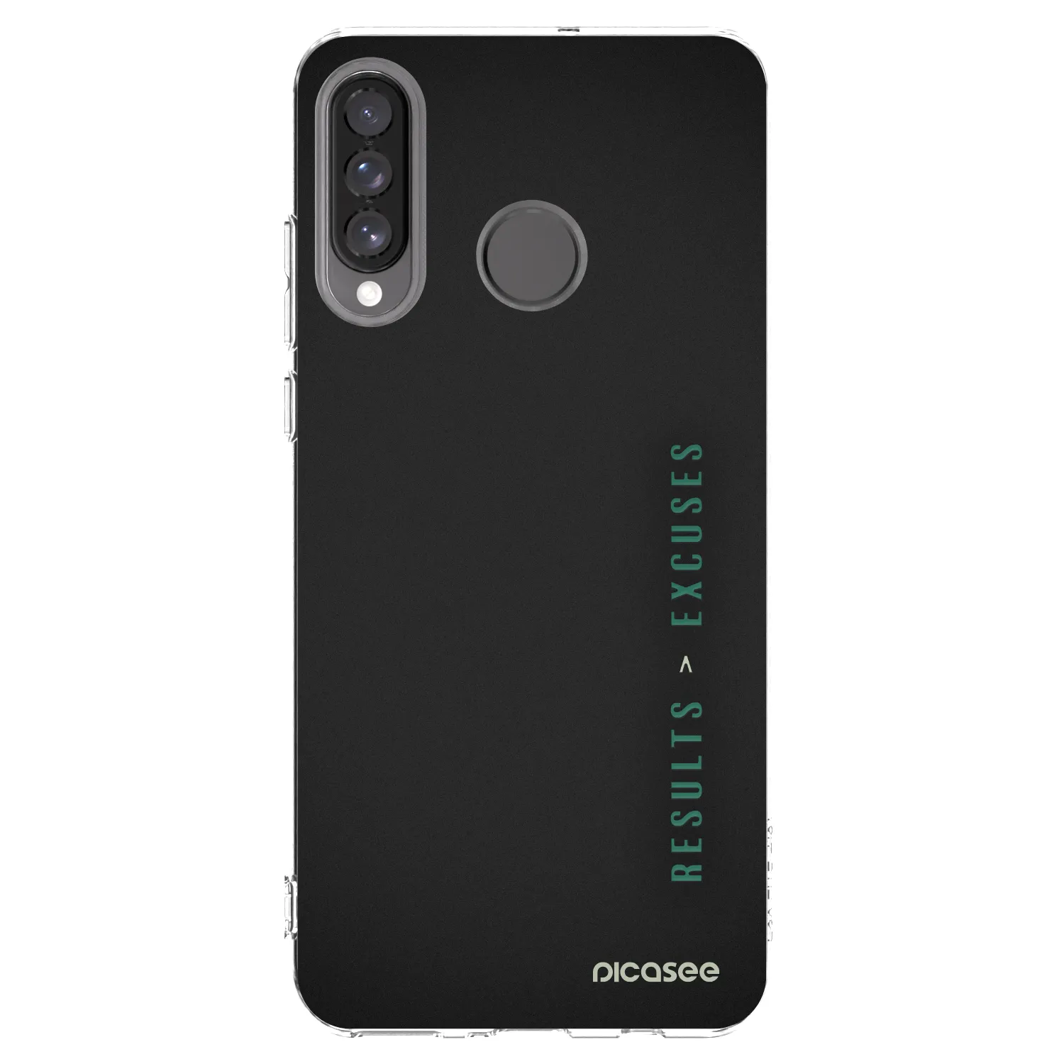 Picasee átlátszó szilikon tok az alábbi mobiltelefonokra Huawei P30 Lite - Results x Excuses