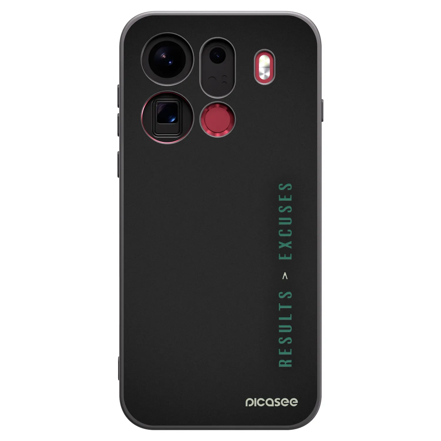 Picasee fekete szilikon tok az alábbi mobiltelefonokra OPPO Find X9 Pro - Results x Excuses