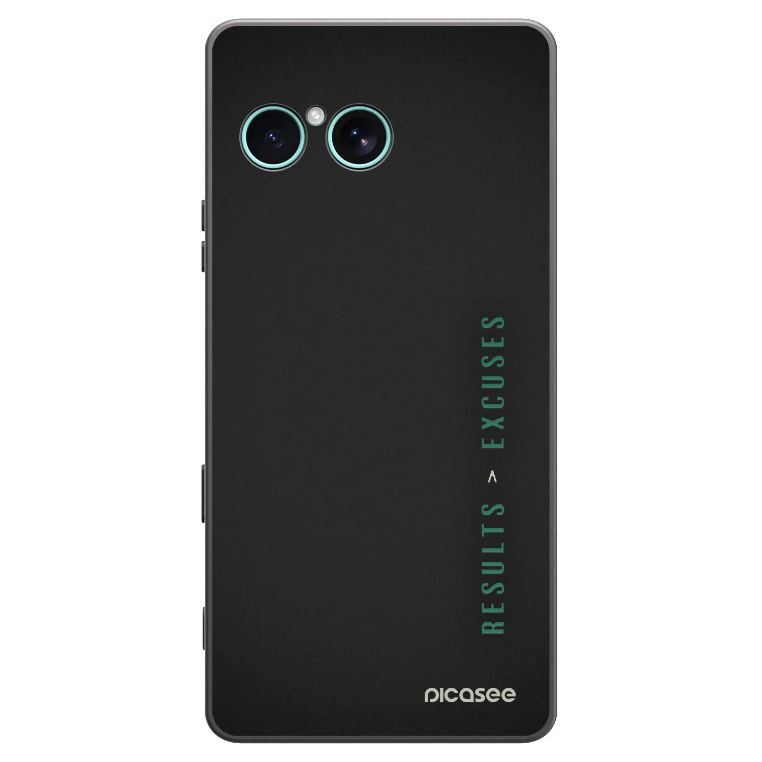 Picasee fekete szilikon tok az alábbi mobiltelefonokra Sony Xperia 10 VII - Results x Excuses