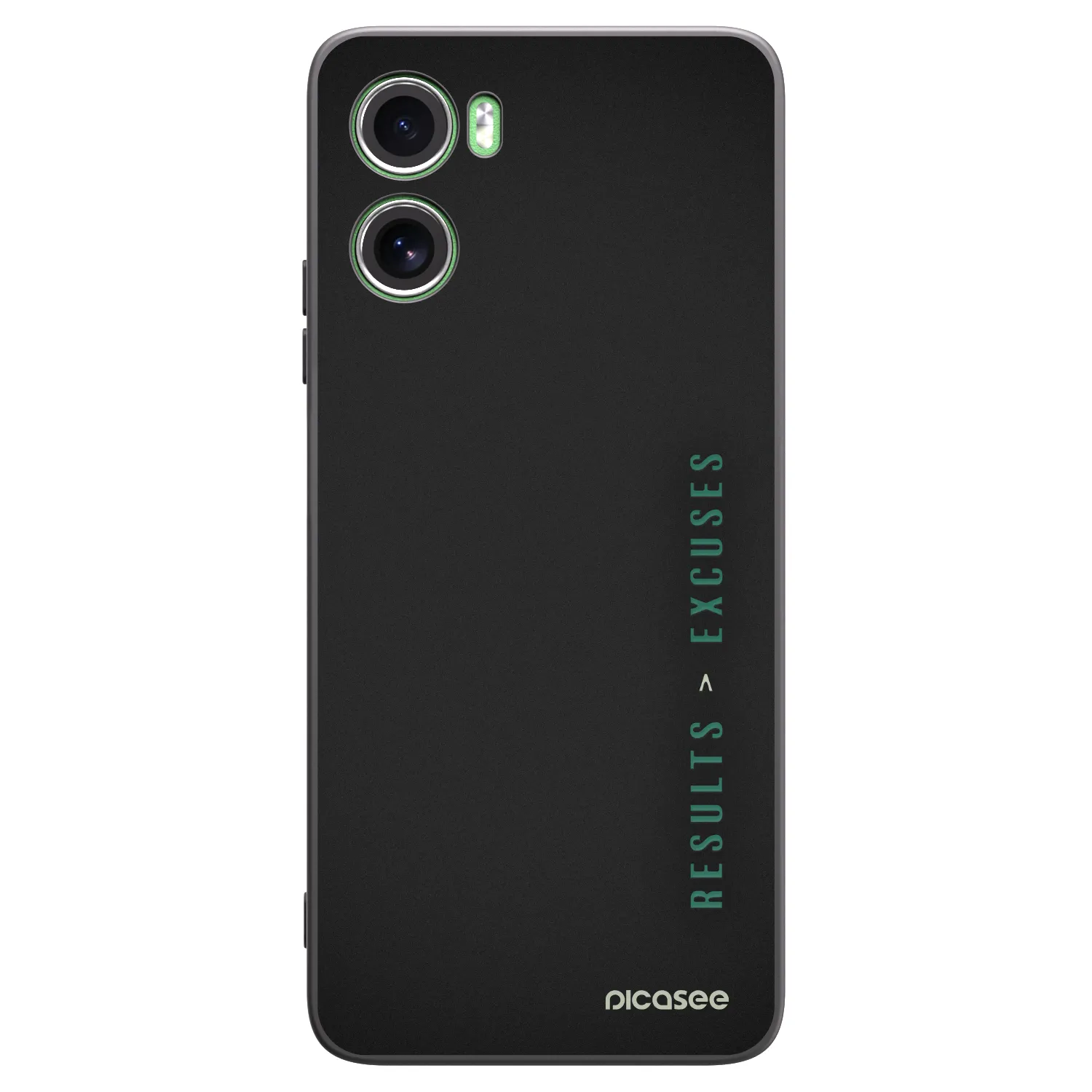 Picasee fekete szilikon tok az alábbi mobiltelefonokra Motorola Moto G06 - Results x Excuses