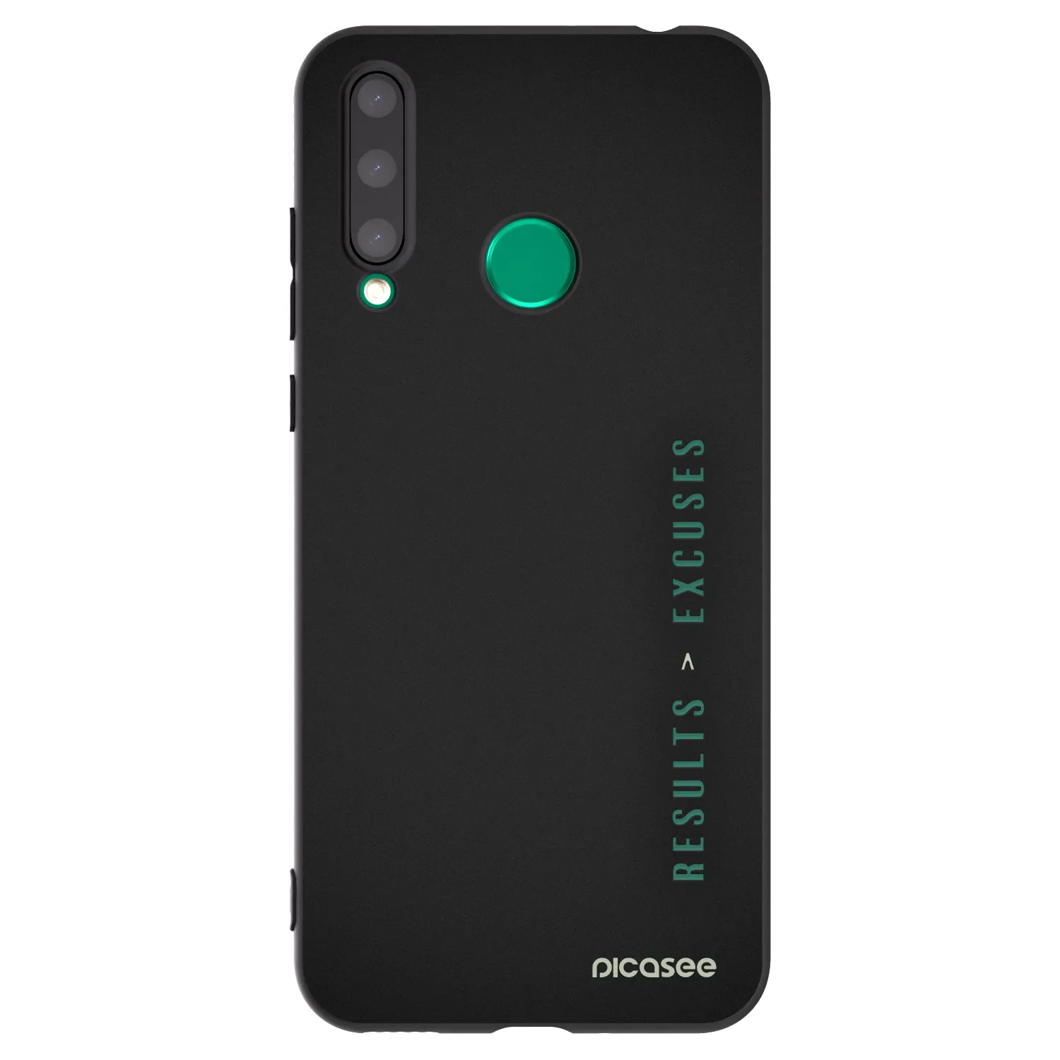 Picasee fekete szilikon tok az alábbi mobiltelefonokra Honor 20 Lite - Results x Excuses