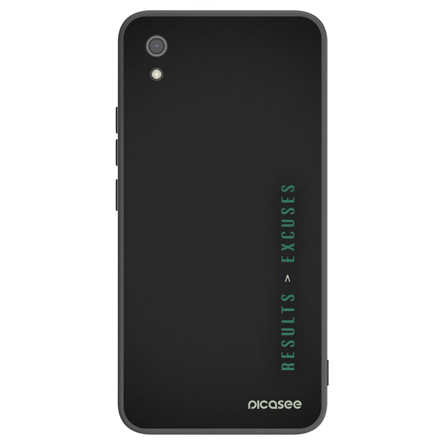 Picasee fekete szilikon tok az alábbi mobiltelefonokra Xiaomi Redmi 7A - Results x Excuses