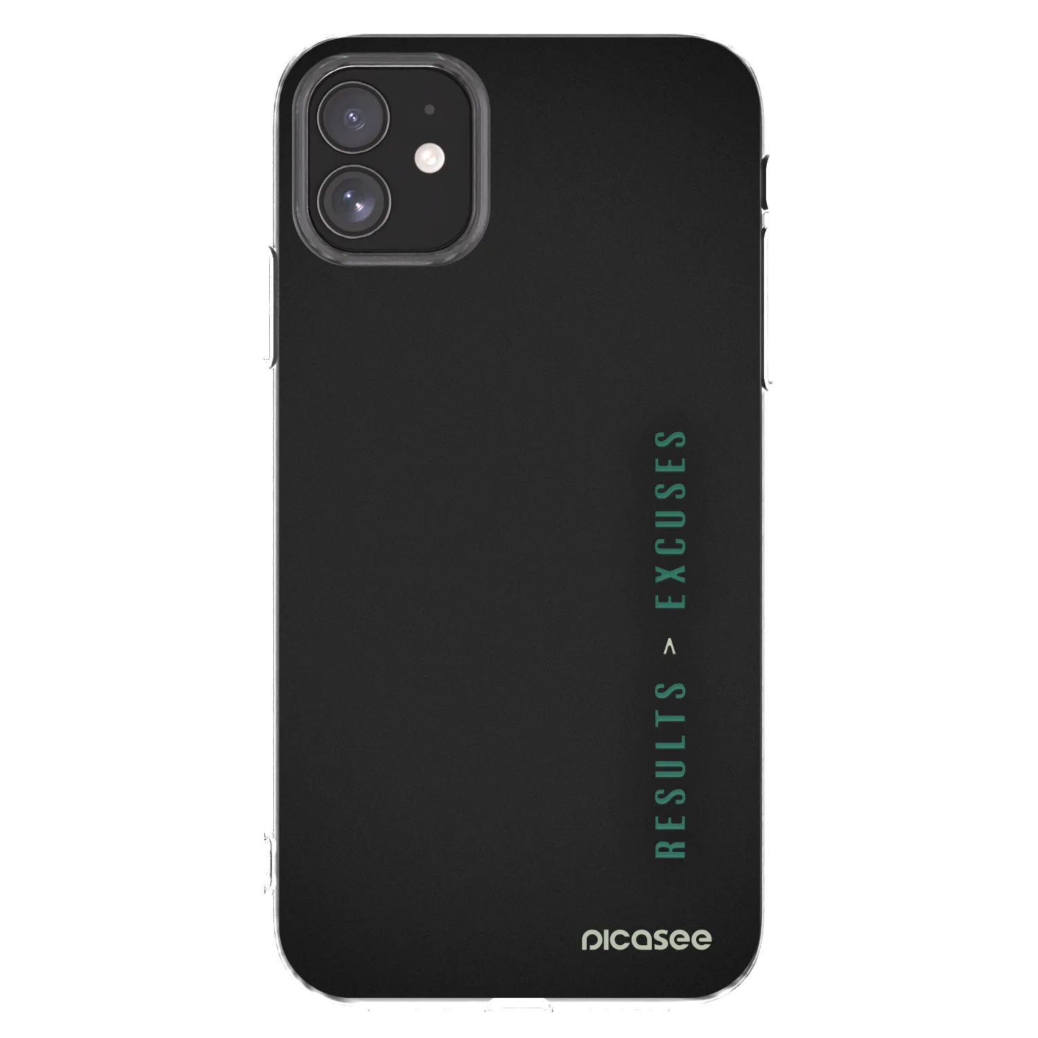 Picasee átlátszó szilikon tok az alábbi mobiltelefonokra Apple iPhone 11 - Results x Excuses