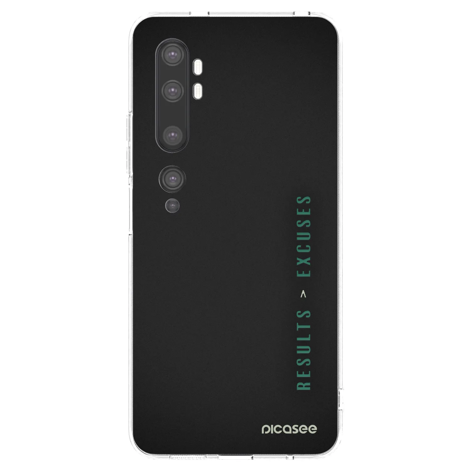 Picasee átlátszó szilikon tok az alábbi mobiltelefonokra Xiaomi Mi Note 10 (Pro) - Results x Excuses